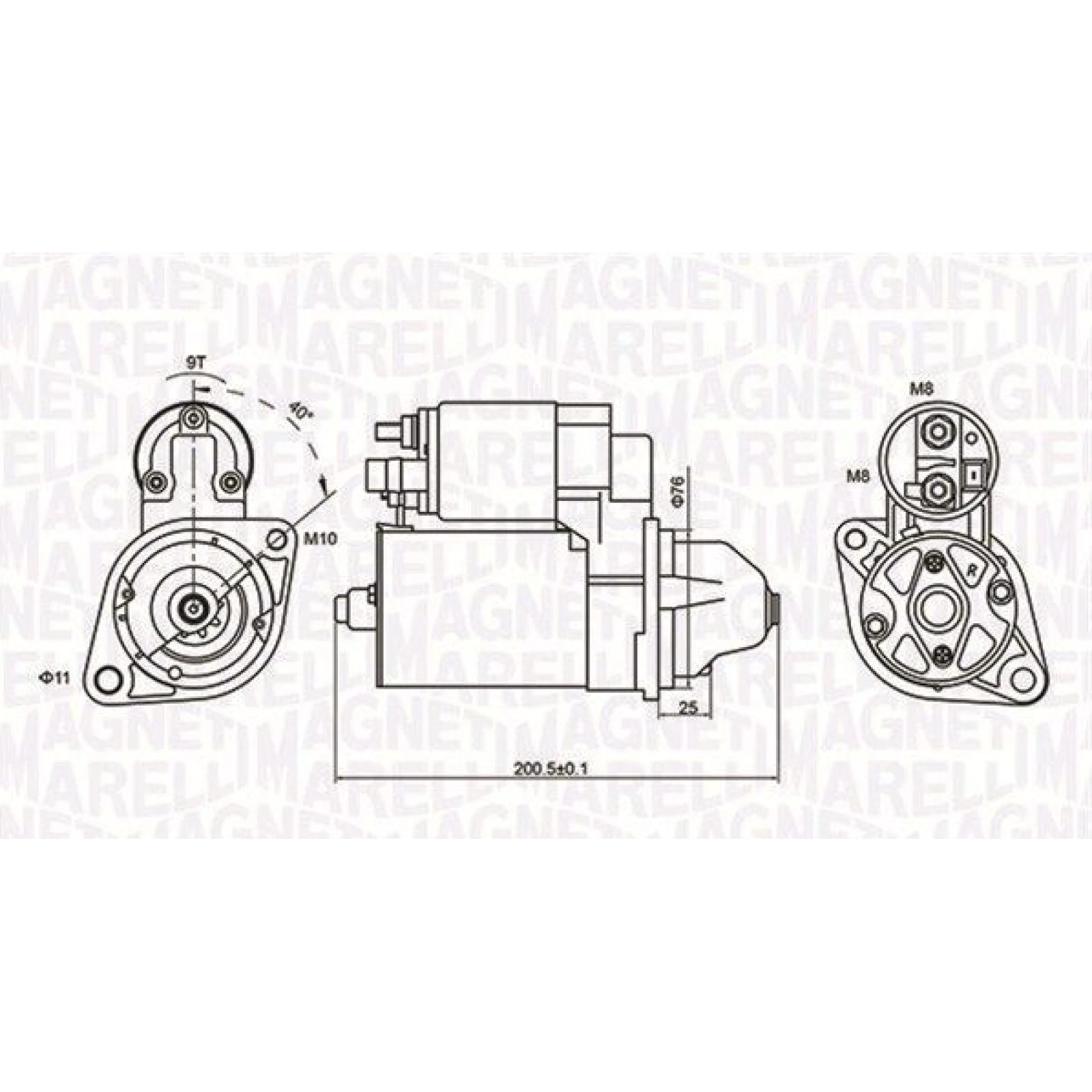 MAGNETI MARELLI Anlasser 063721412010