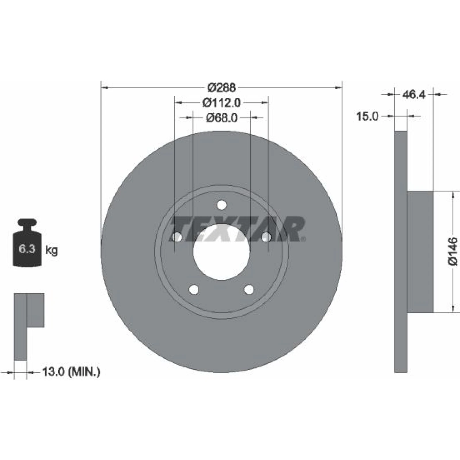 Bremsscheibe Vw P. A4/A6 94-01 92057405