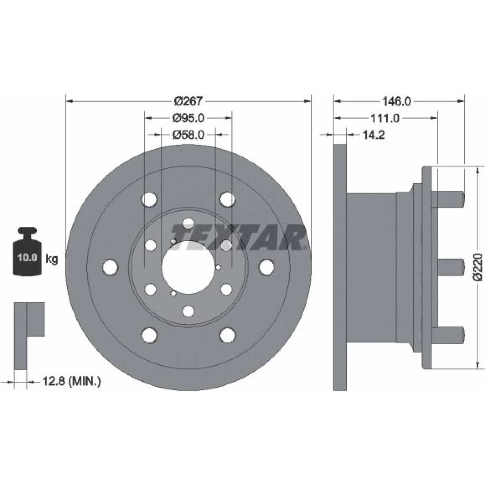 Bremsscheibe Iveco P. Daily 93019400