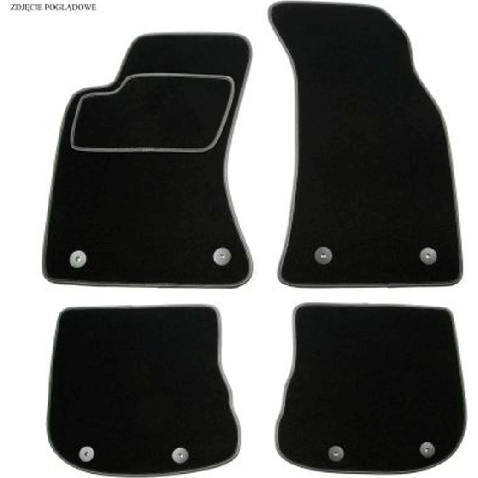 Passgenaue Textil Fußmatten Velourmatten VW Caddy Iii 2004 DAW-VW004