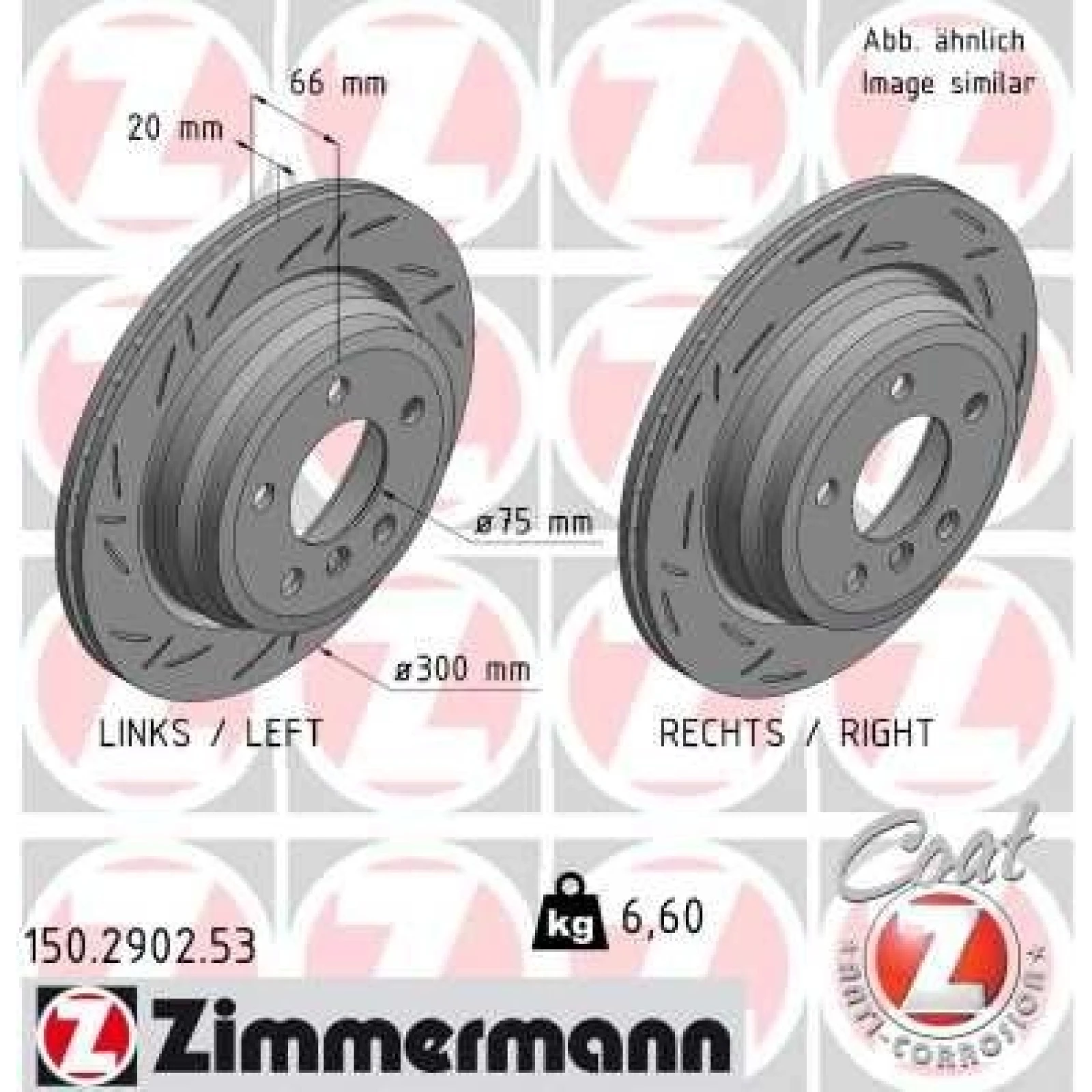 ZIMMERMANN Bremsscheibe 150.2902.53
