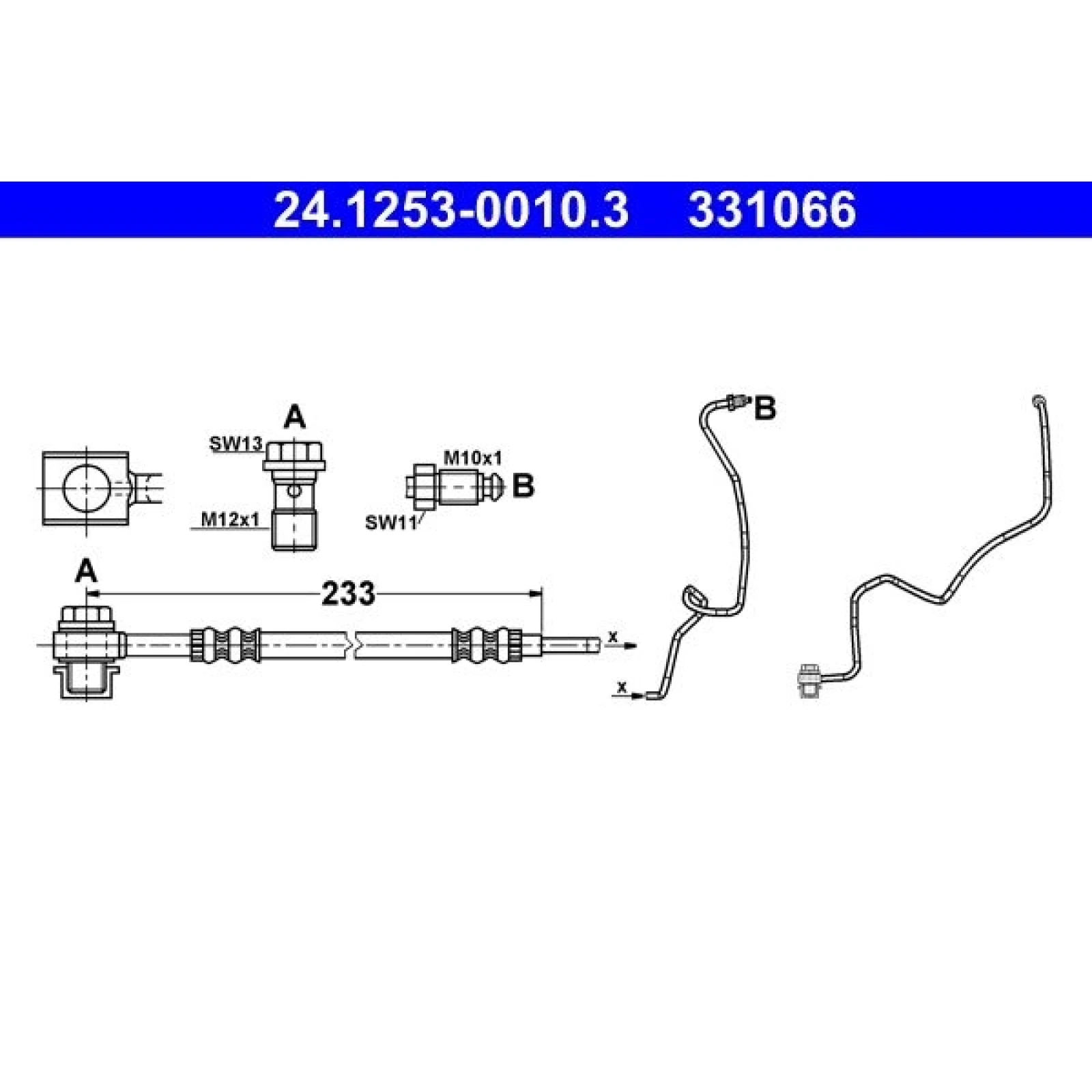 Bremsschlauch 24.1253-0010.3
