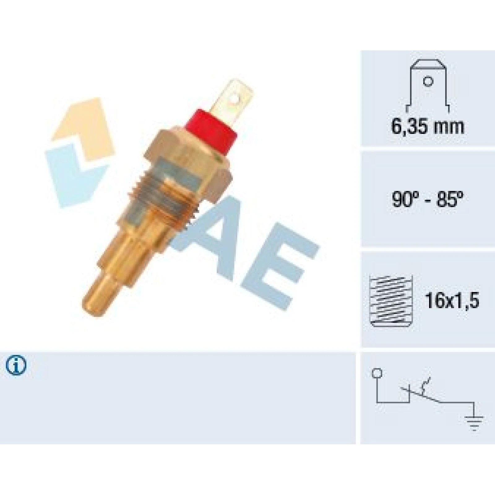 FAE Temperaturschalter, Kühlerlüfter 37620