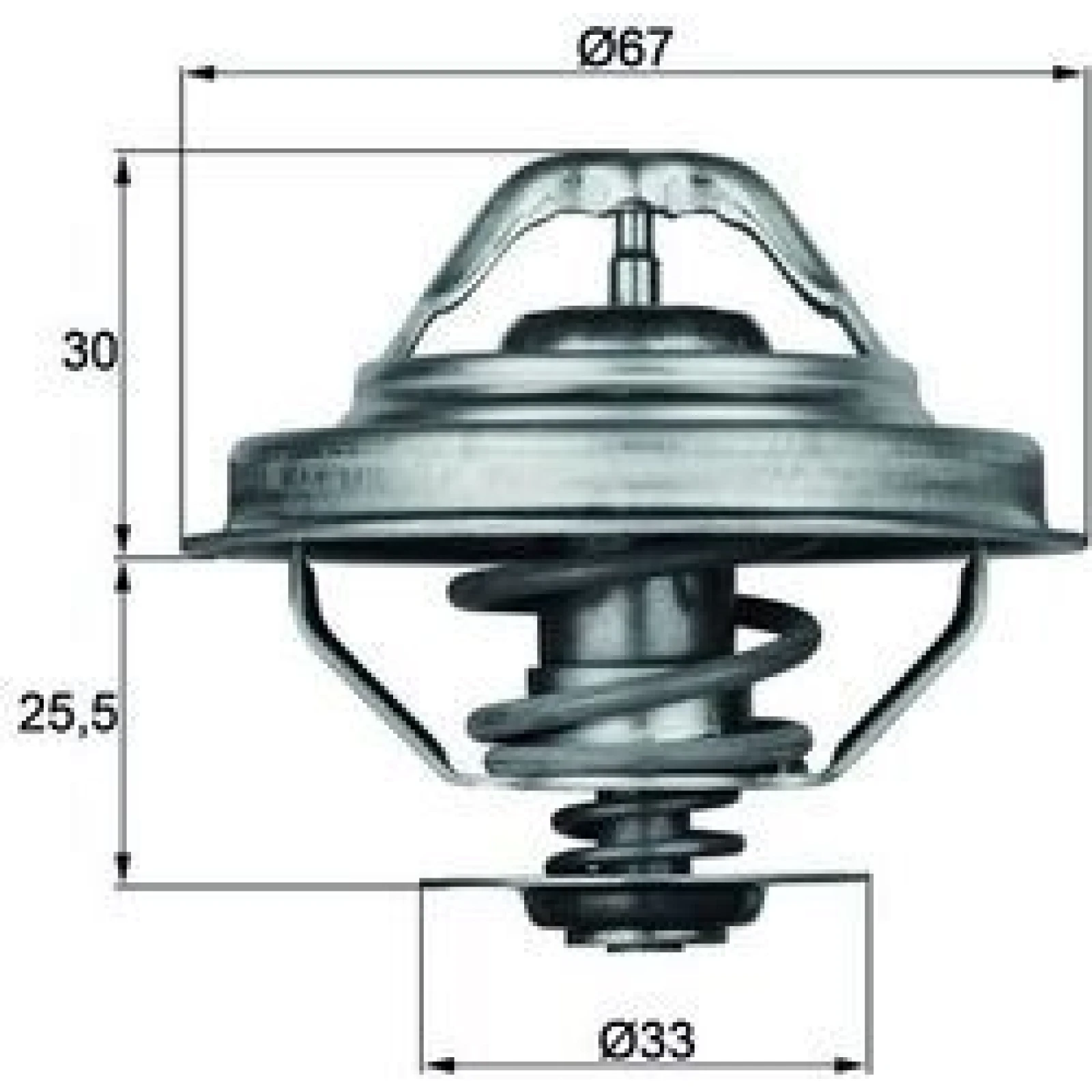 Thermostateinsatz mit Dichtung TX 28 88D