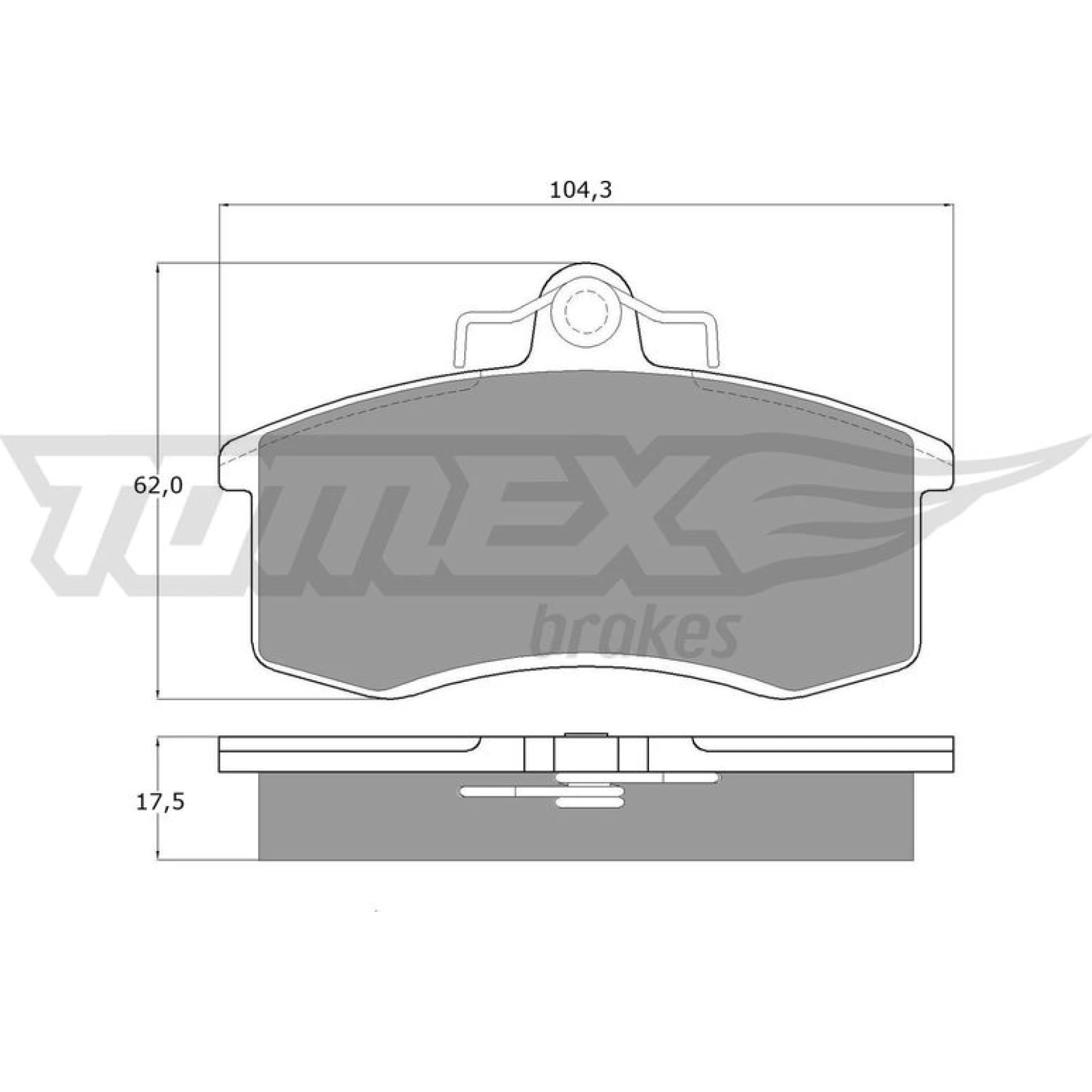 TOMEX brakes Bremsbelagsatz, Scheibenbremse TX 10-36