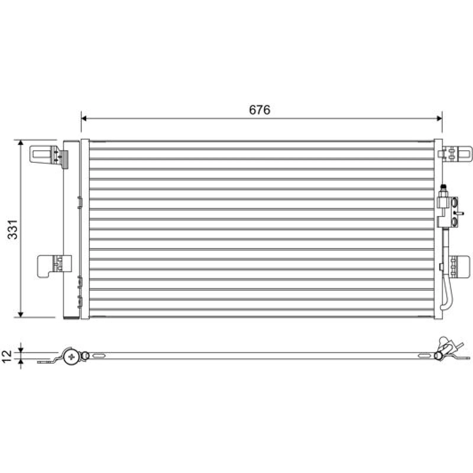 KONDENSATOR, KLIMAANLAGE VAL822648