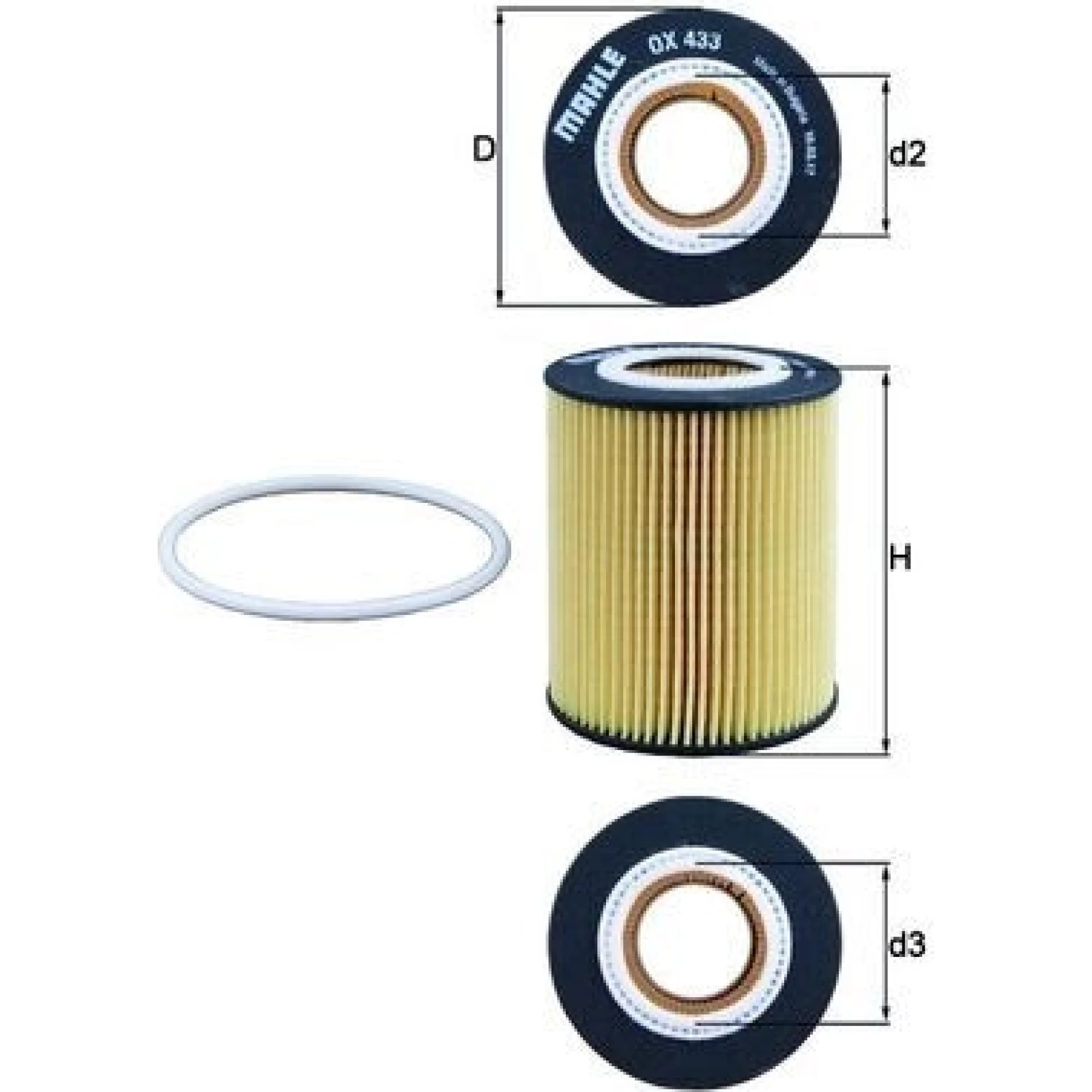 MAHLE Ölfilter OX 433D