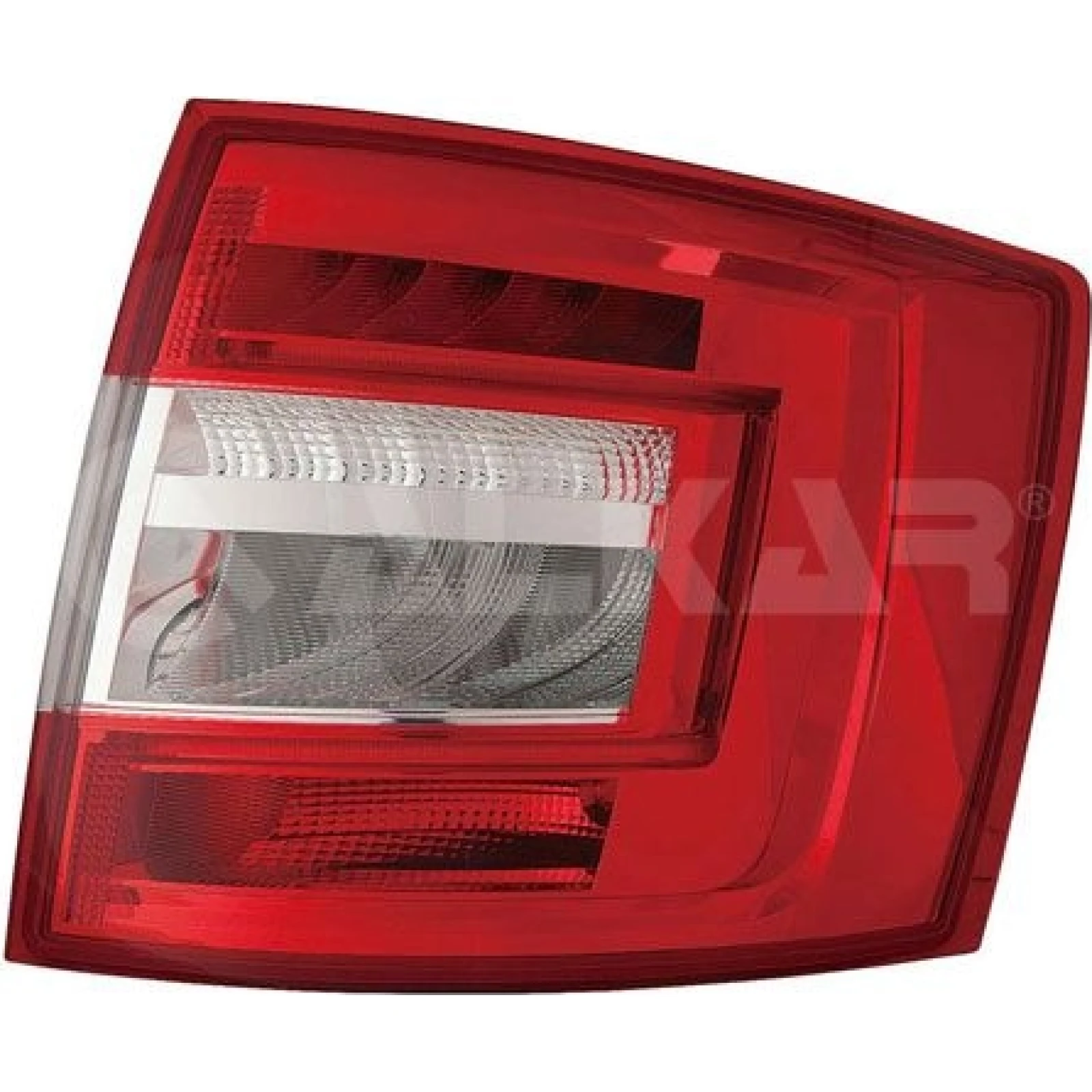 Heckleuchte R O K-PLATTE ROT/WEISS LED TYP VAR 2224569