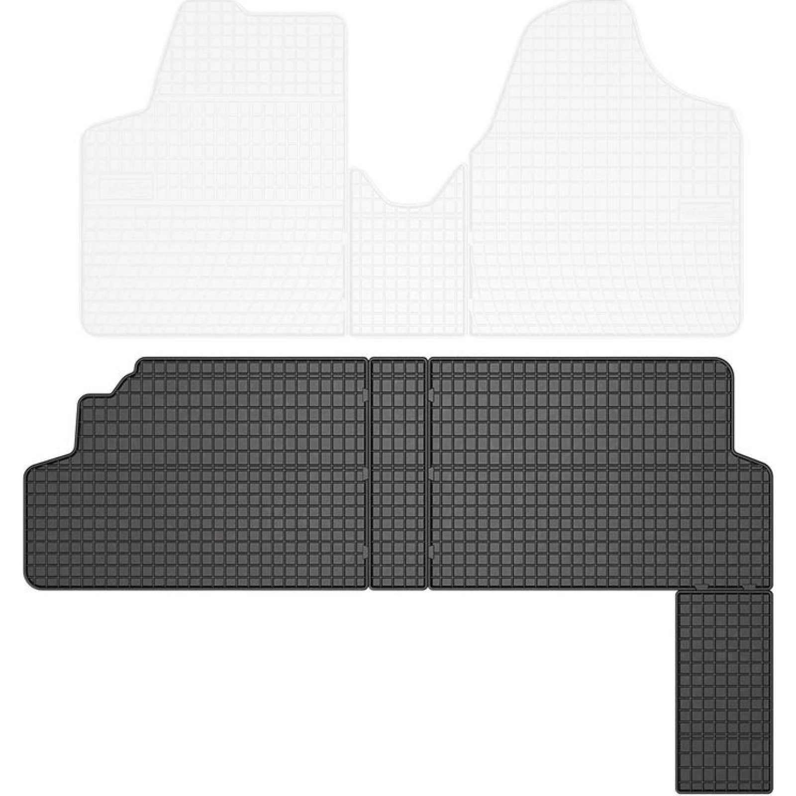 FROGUM passgenaue Kofferraummatte / Gummimatte Citroën Jumpy II / Scuii / Expert II / Toyota Proace / 2 Reihe 542971