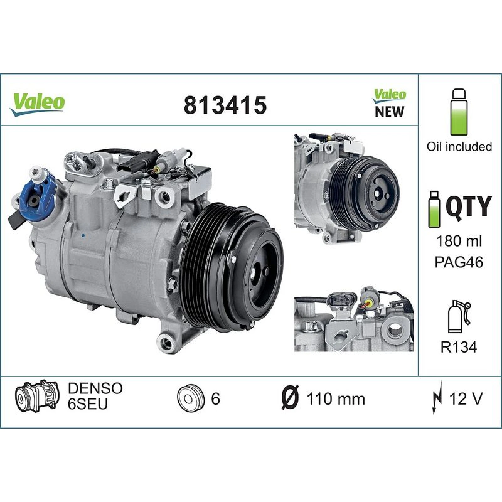 Kompressor, Klimaanlage 813415