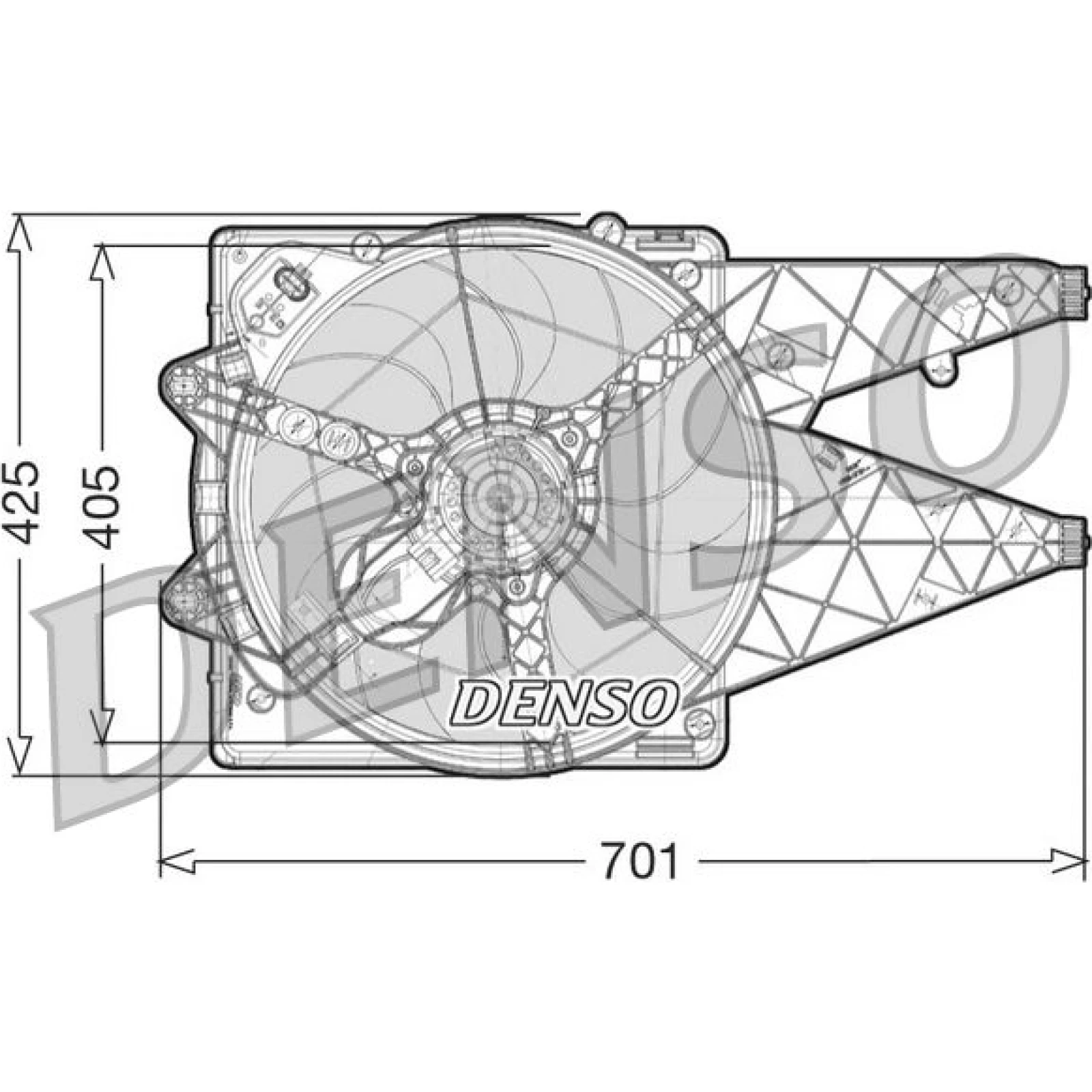 DENSO Kühlerlüfter DER09101