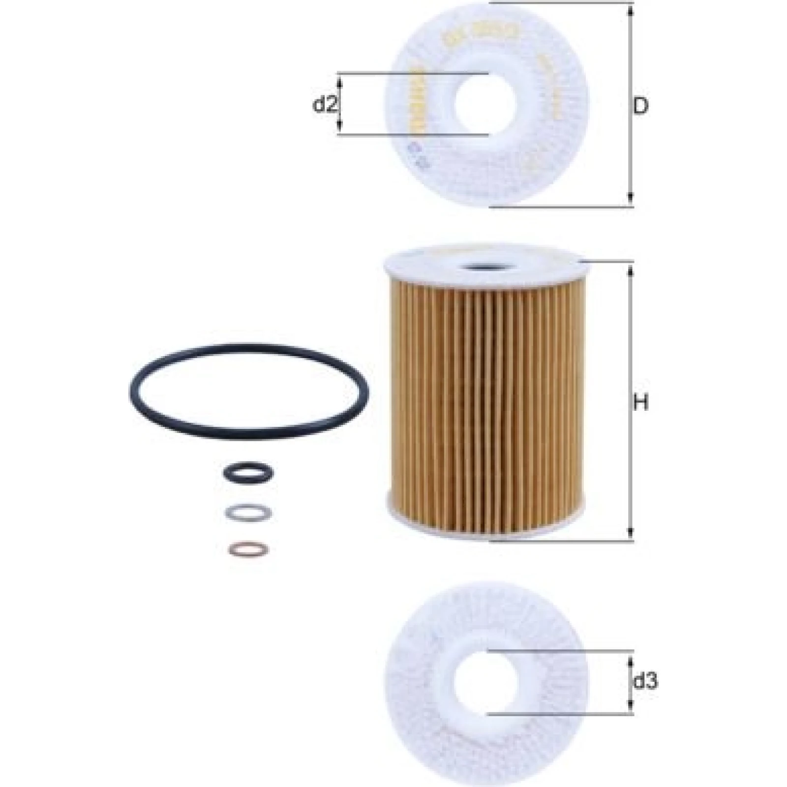 MAHLE Ölfilter OX 355/3D