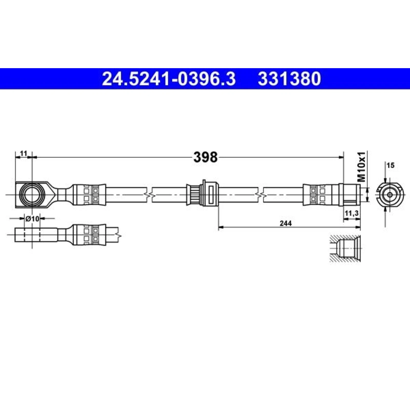 Bremsschlauch 24.5241-0396.3