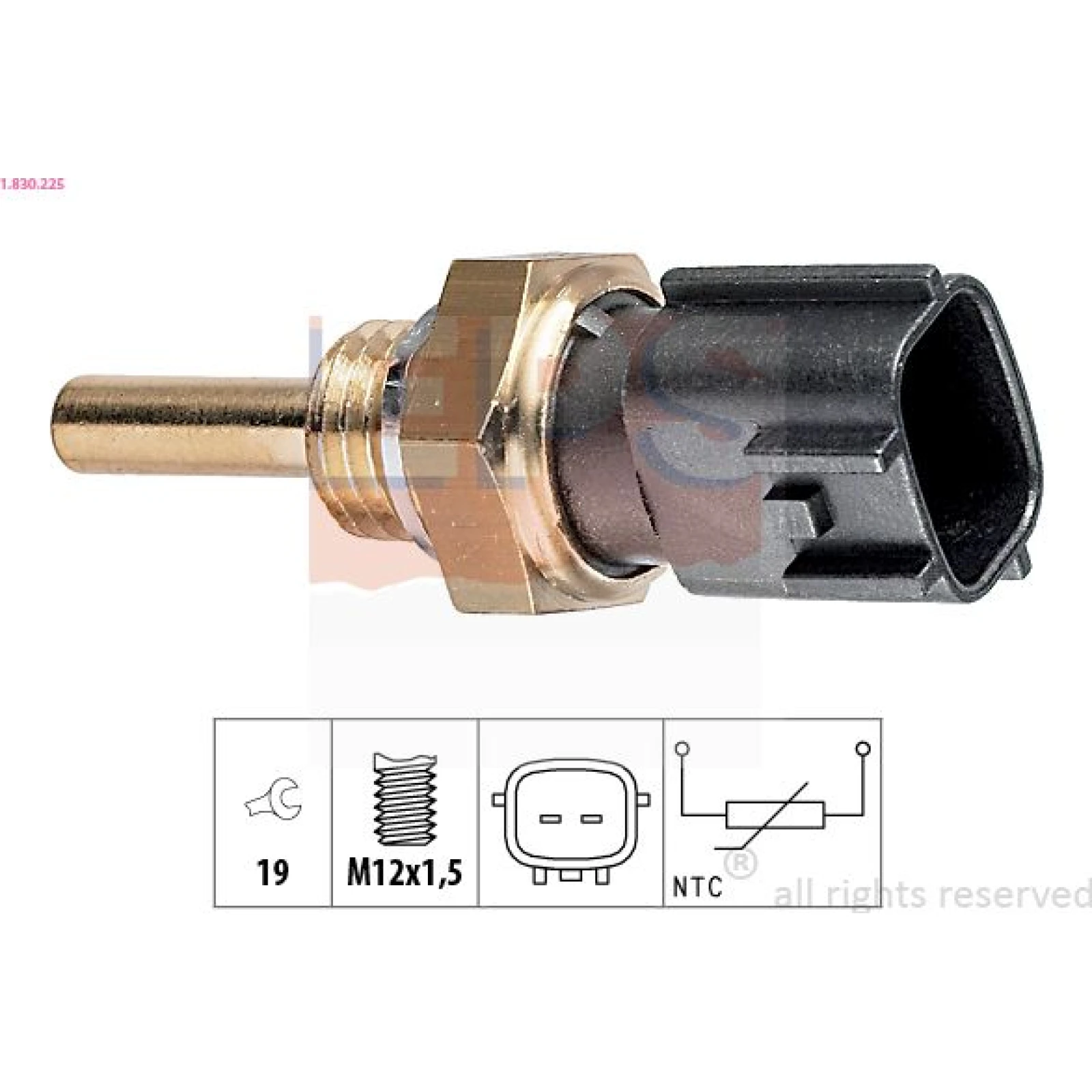 Sensor, Íltemperatur 1.830.225