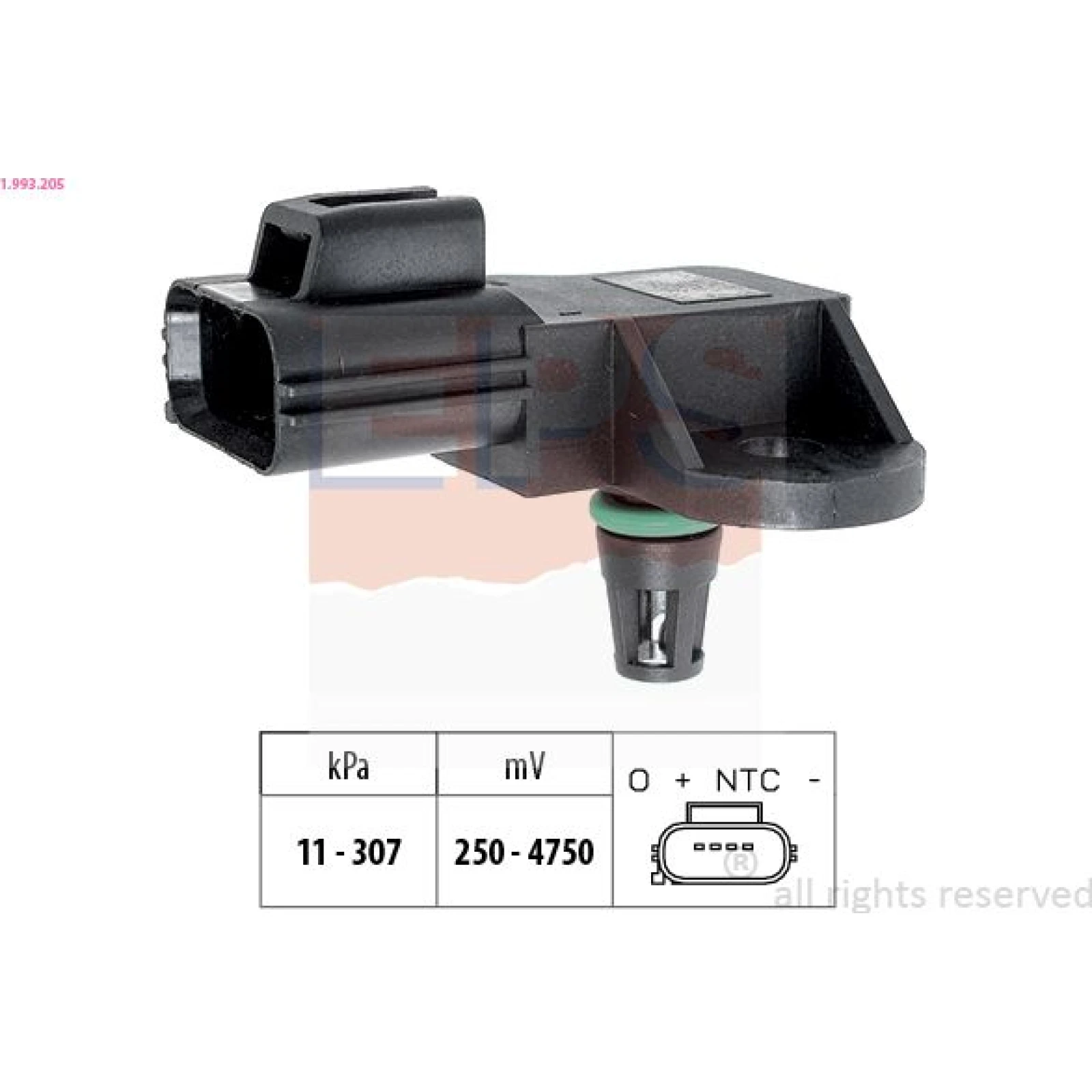 Sensor, Abgasdruck 1.993.205