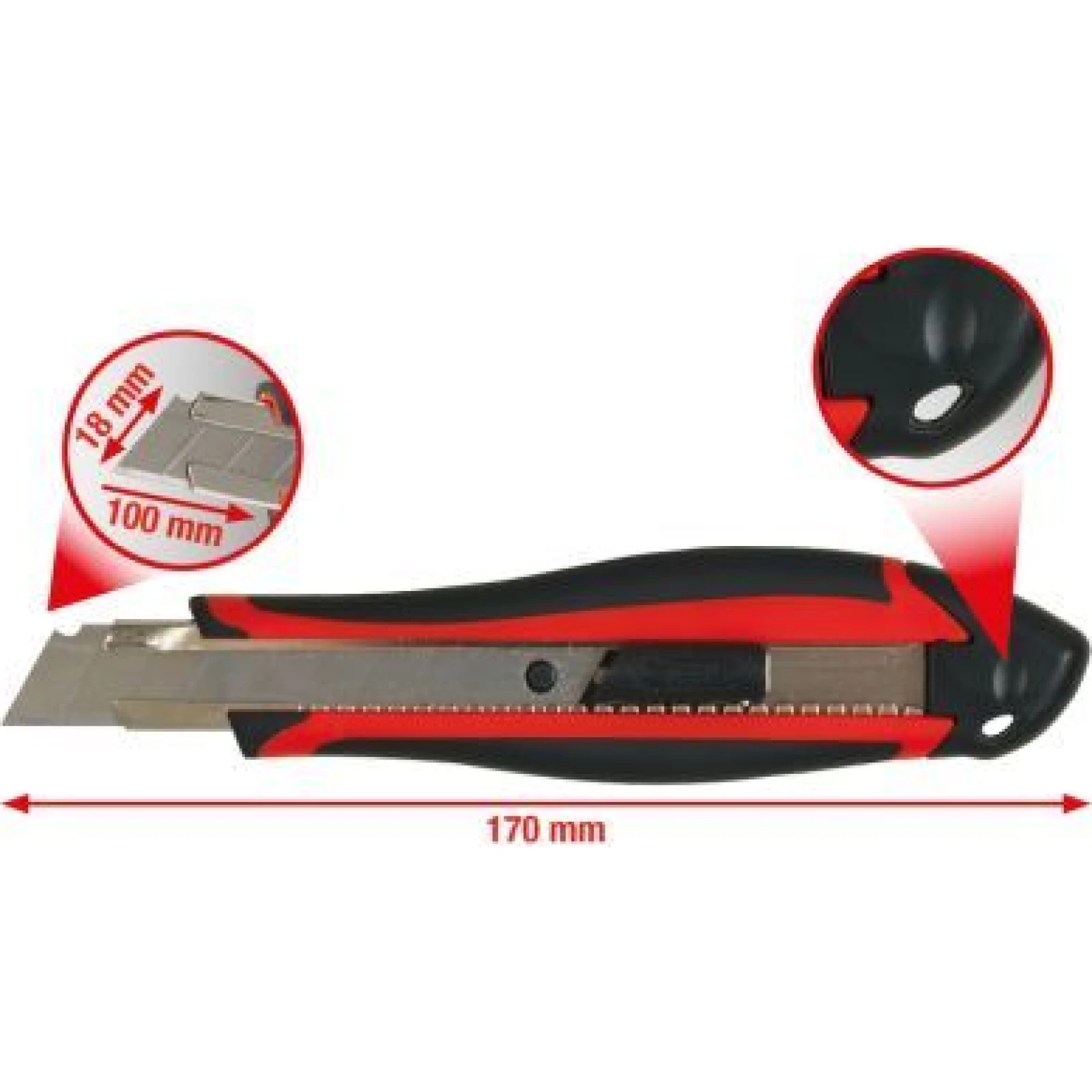 KS TOOLS Universalmesser mit Brechklinge, 18 mm 907.2135