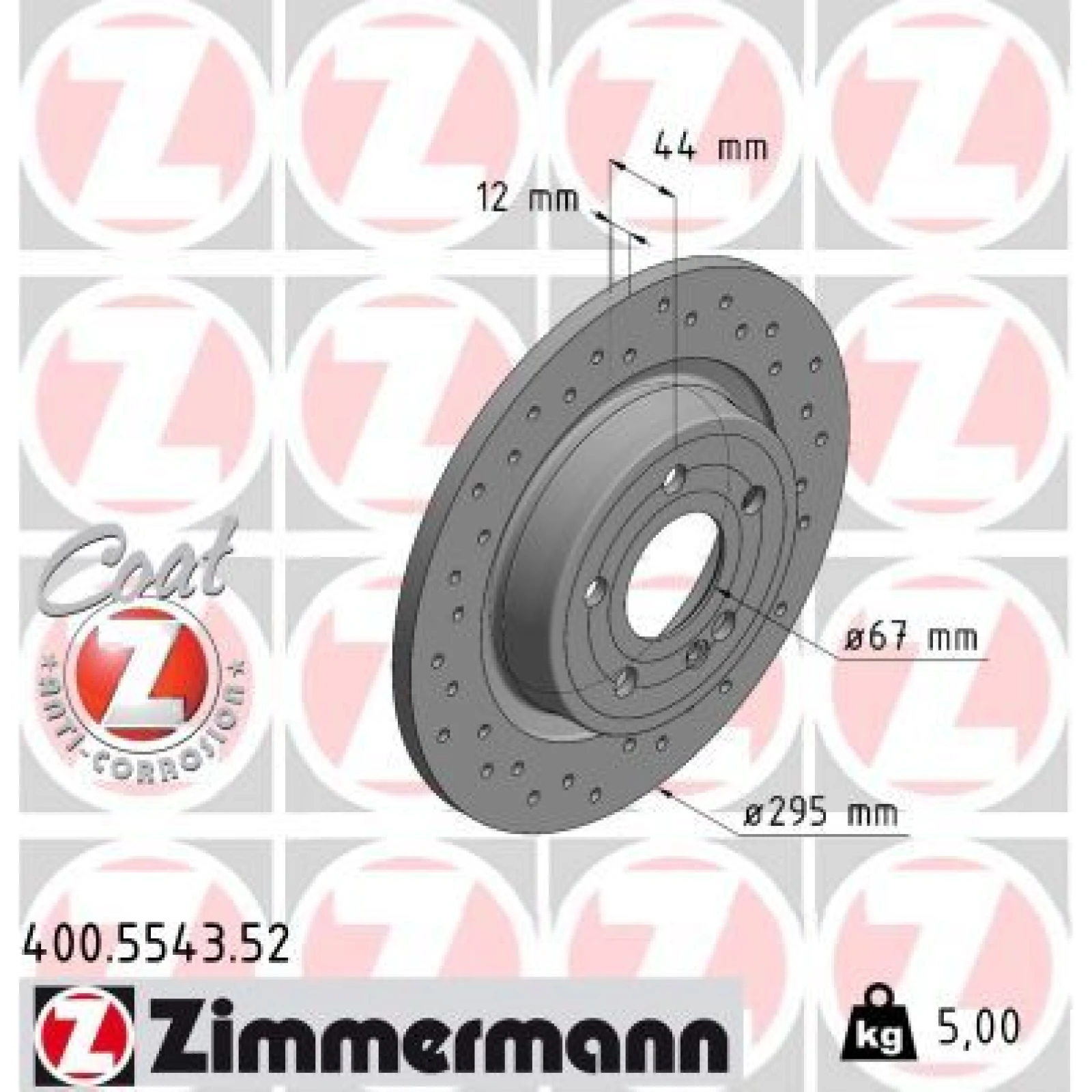 ZIMMERMANN Bremsscheibe 400.5543.52