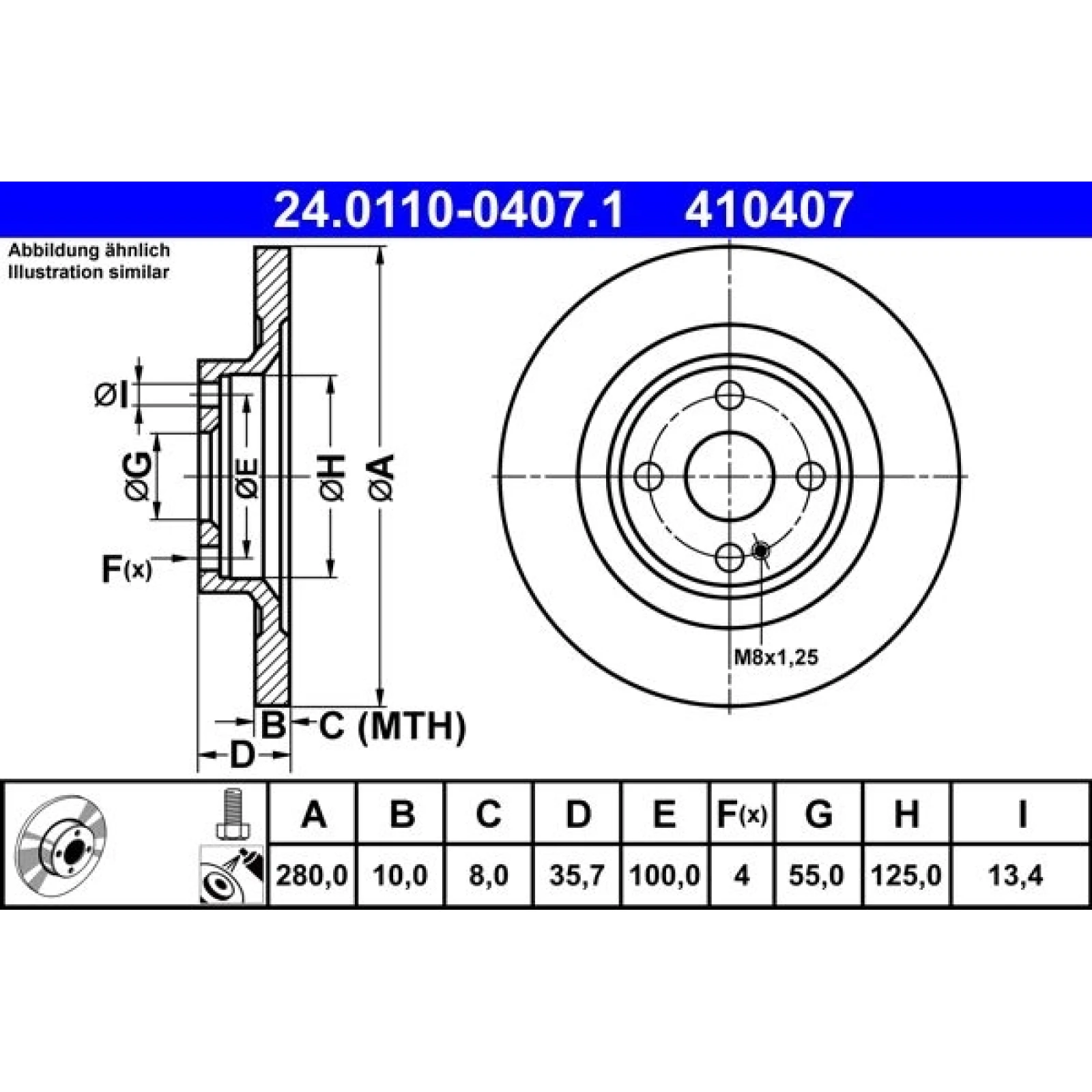 Bremsscheibe 24.0110-0407.1