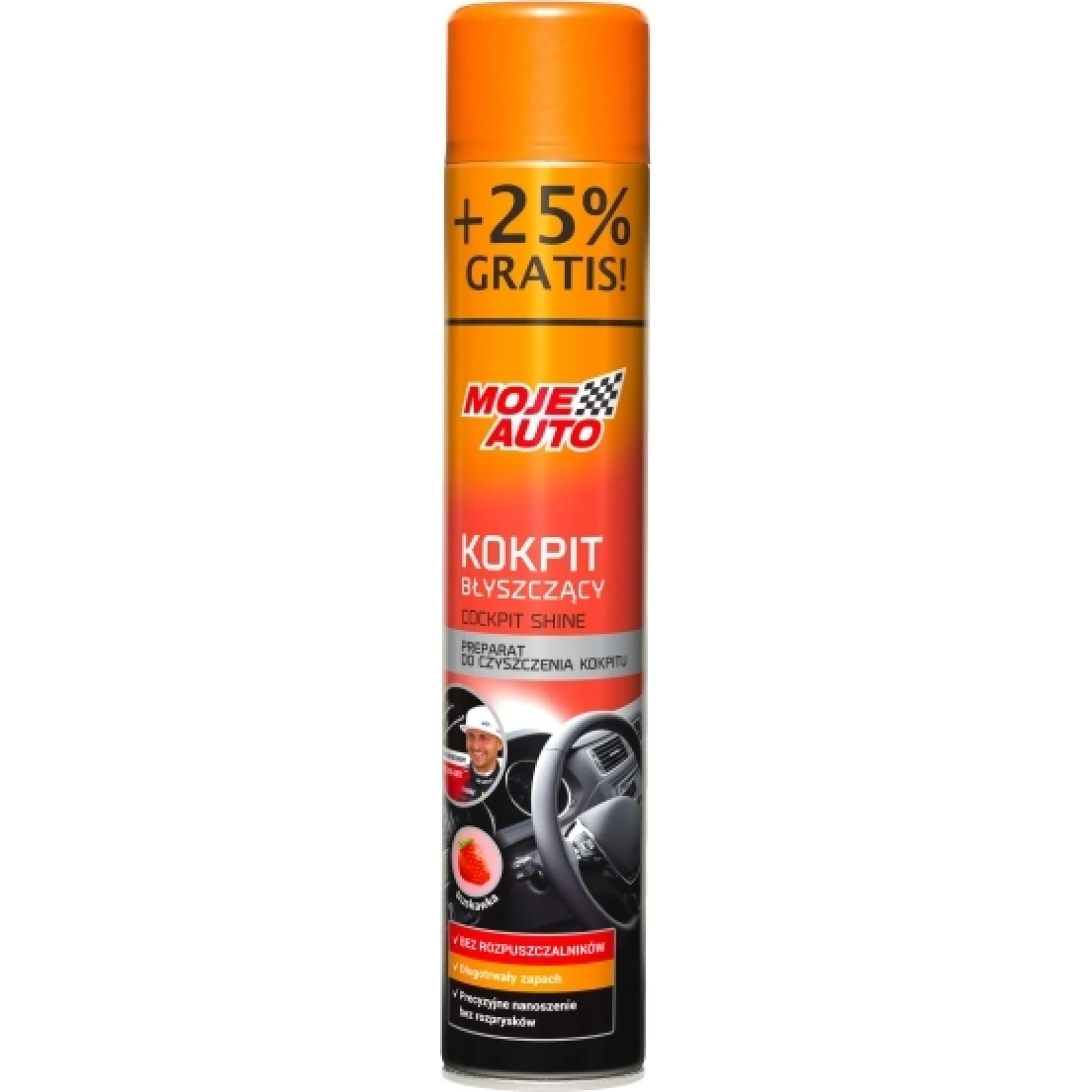 Glänzender Cockpit Spray Erdbeer 600Ml + 25 % Kostenlos 19-107