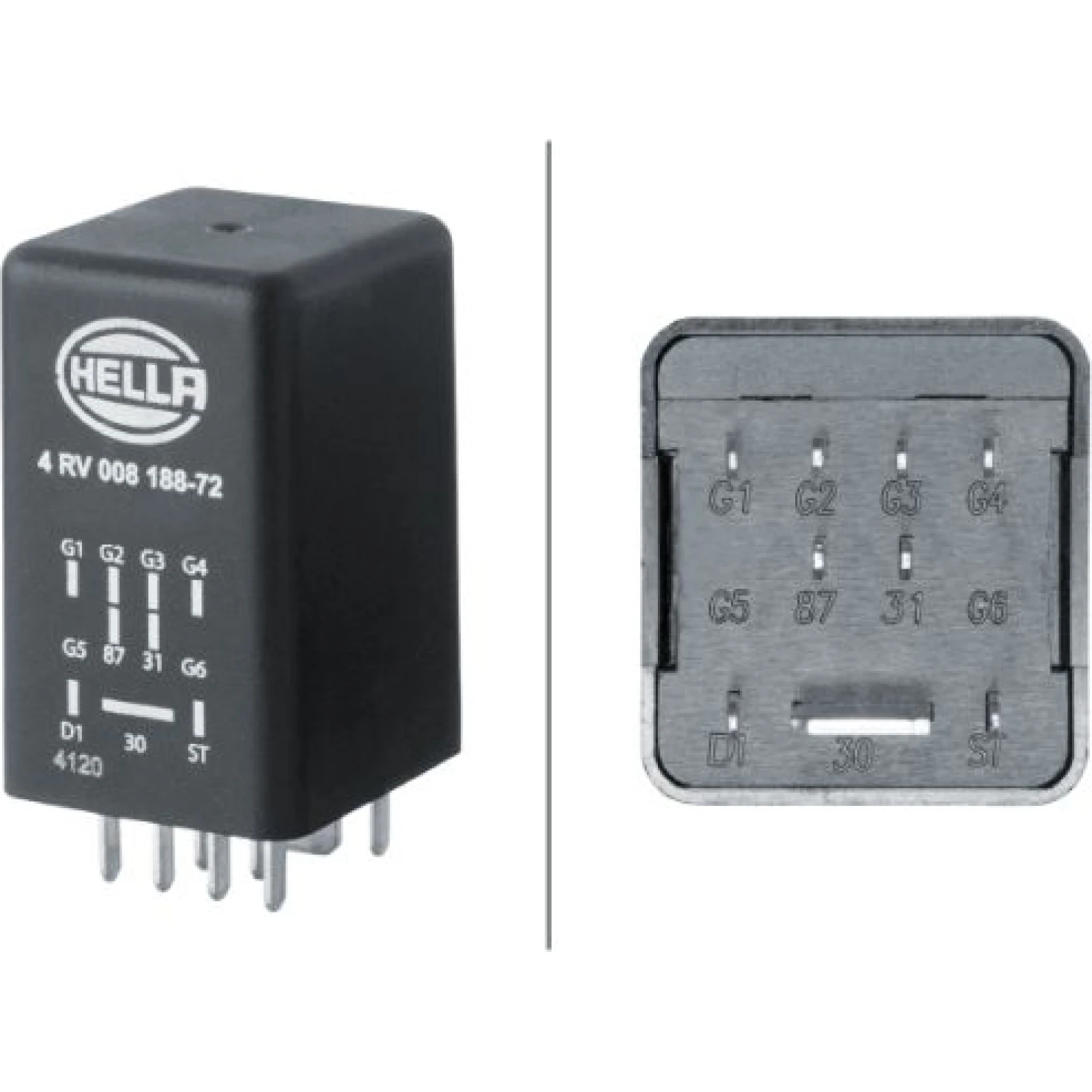 HELLA Steuergerät, Glühzeit 4RV 008 188-721