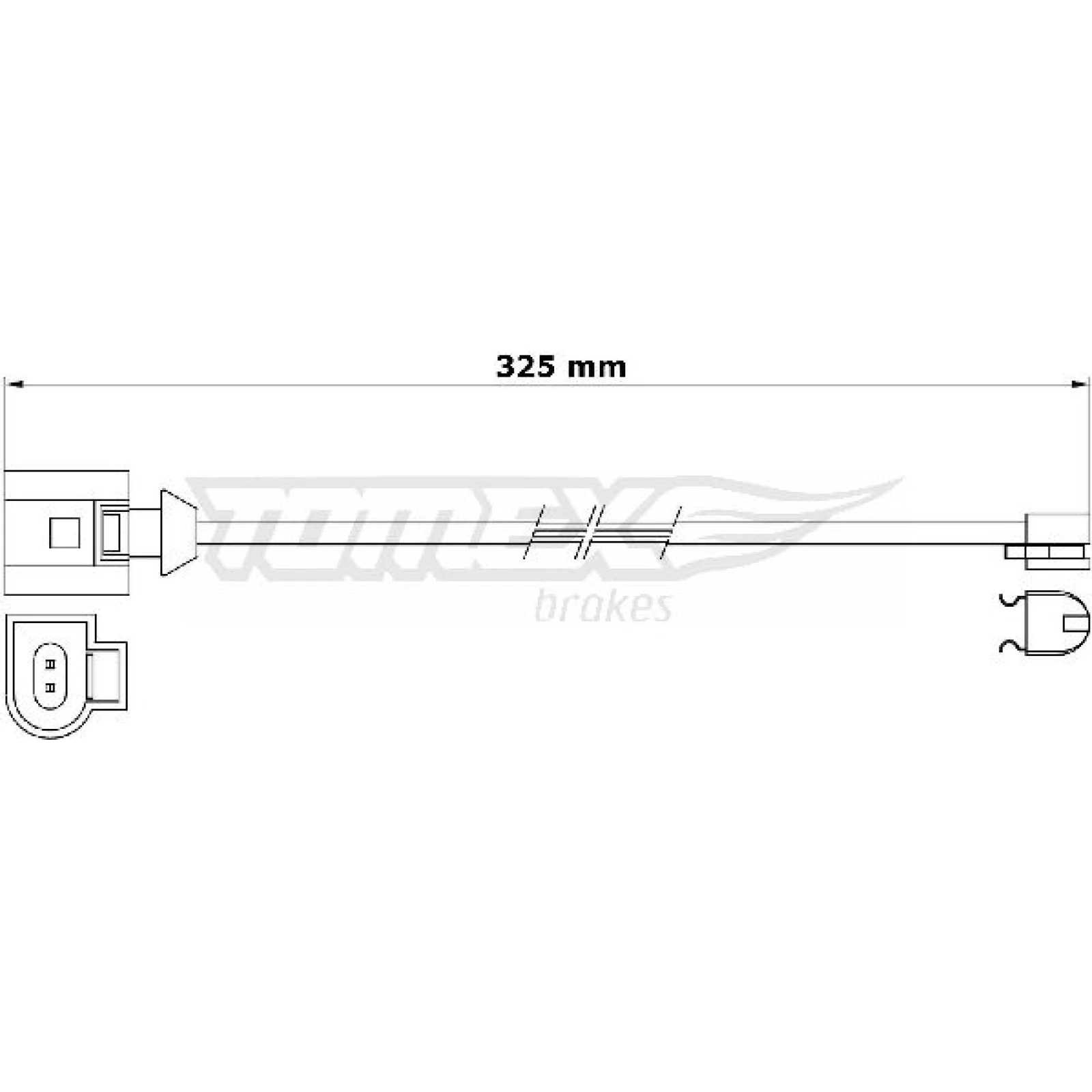TOMEX brakes Warnkontakt, Bremsbelagverschleiß TX 31-26