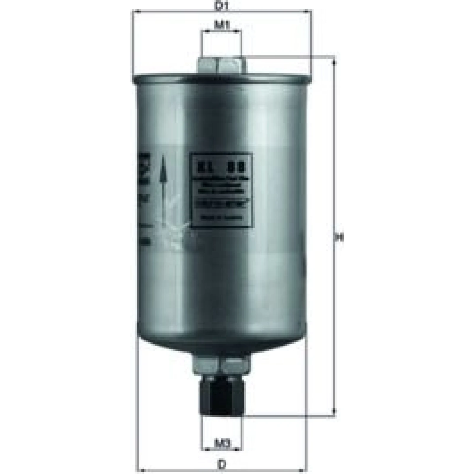 MAHLE Kraftstofffilter KL 88