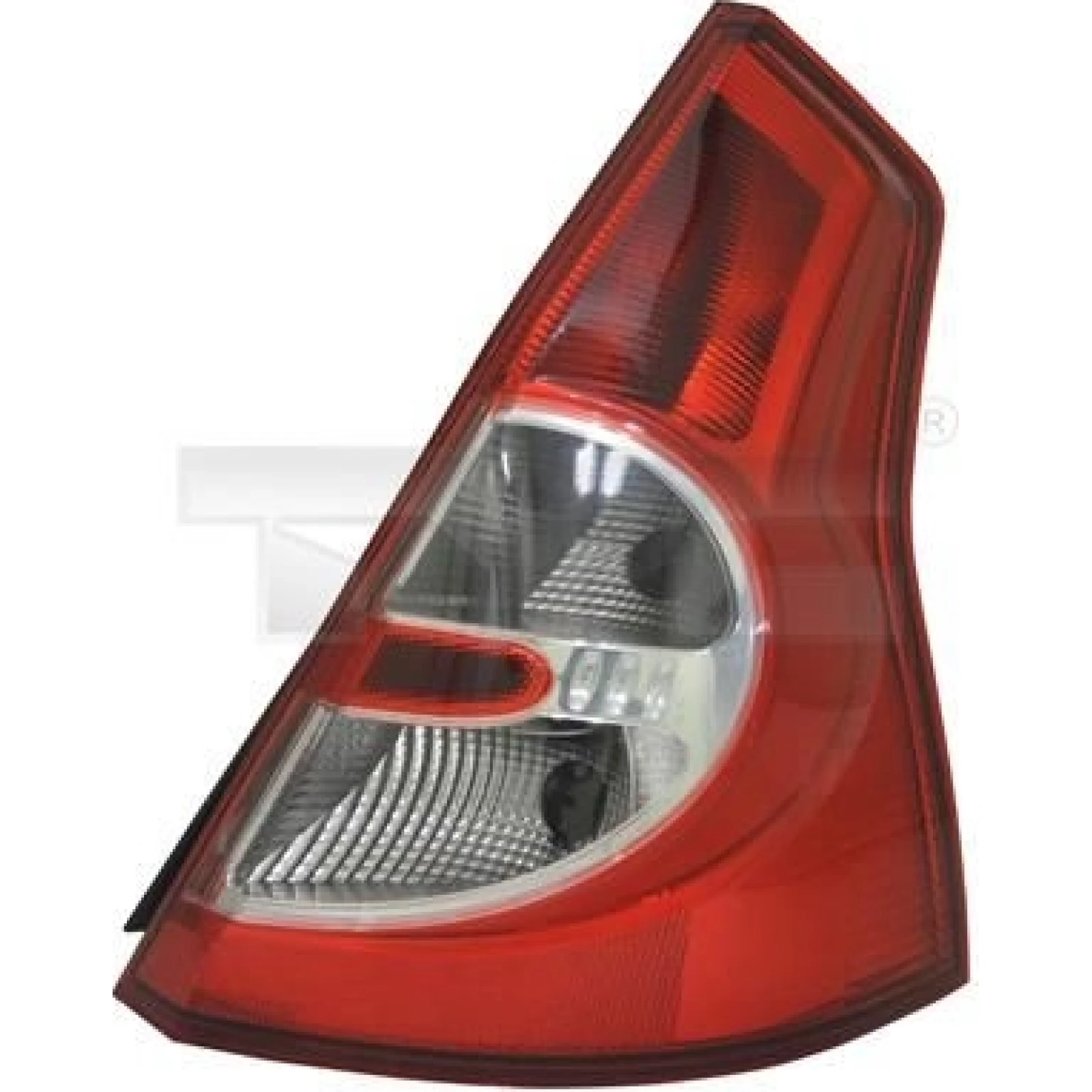 Heckleuchte L O K-PLATTE ROT/WEISS 2040,658,1