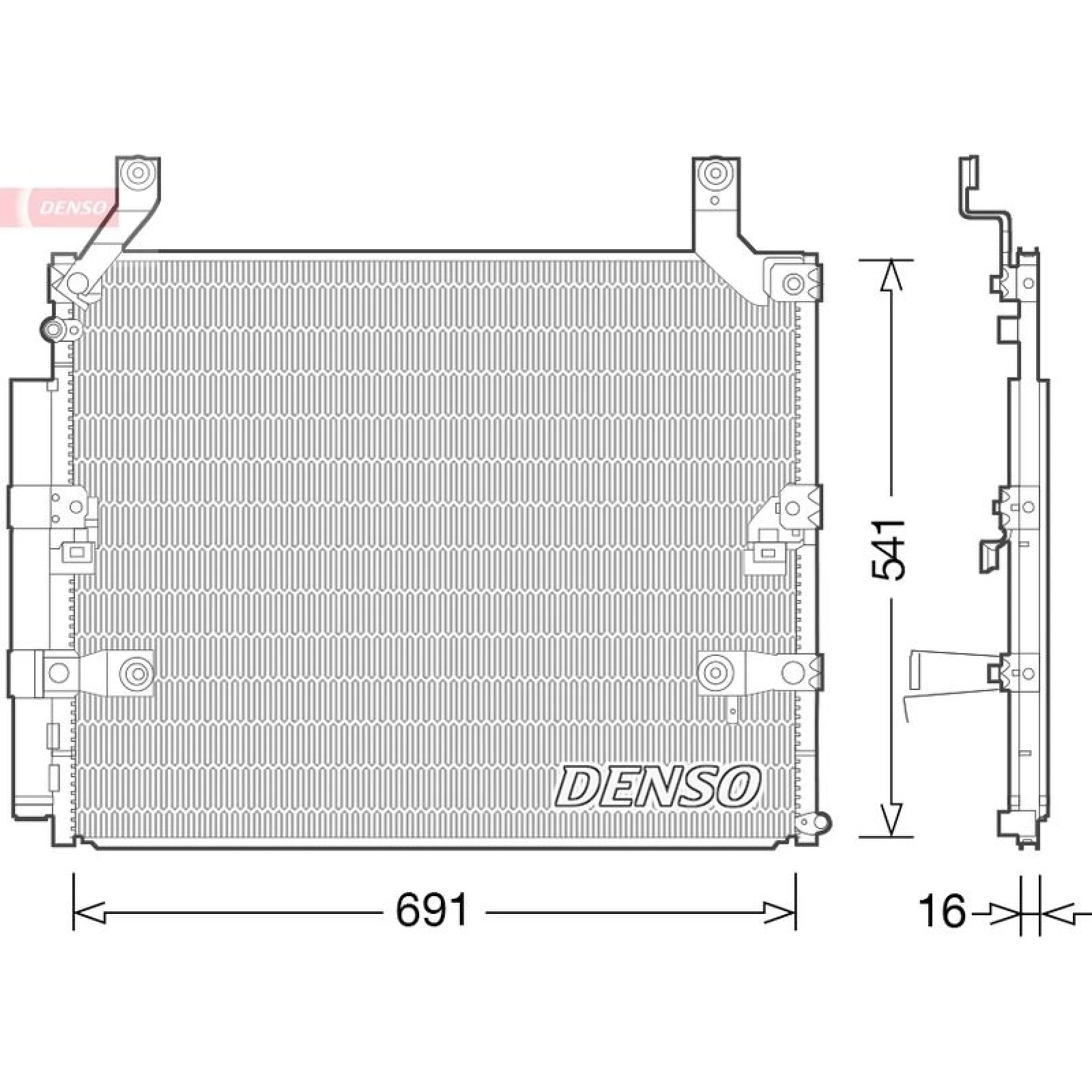 DENSO Klimaanlagenkühler DCN50032