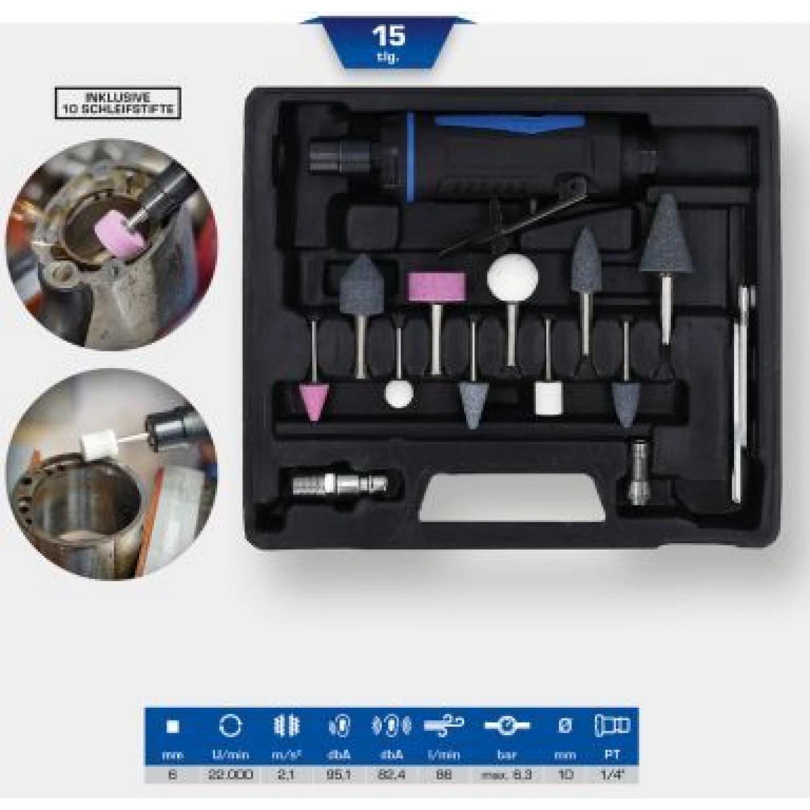 KS TOOLS Stabschleifer (Druckluft) BT160700