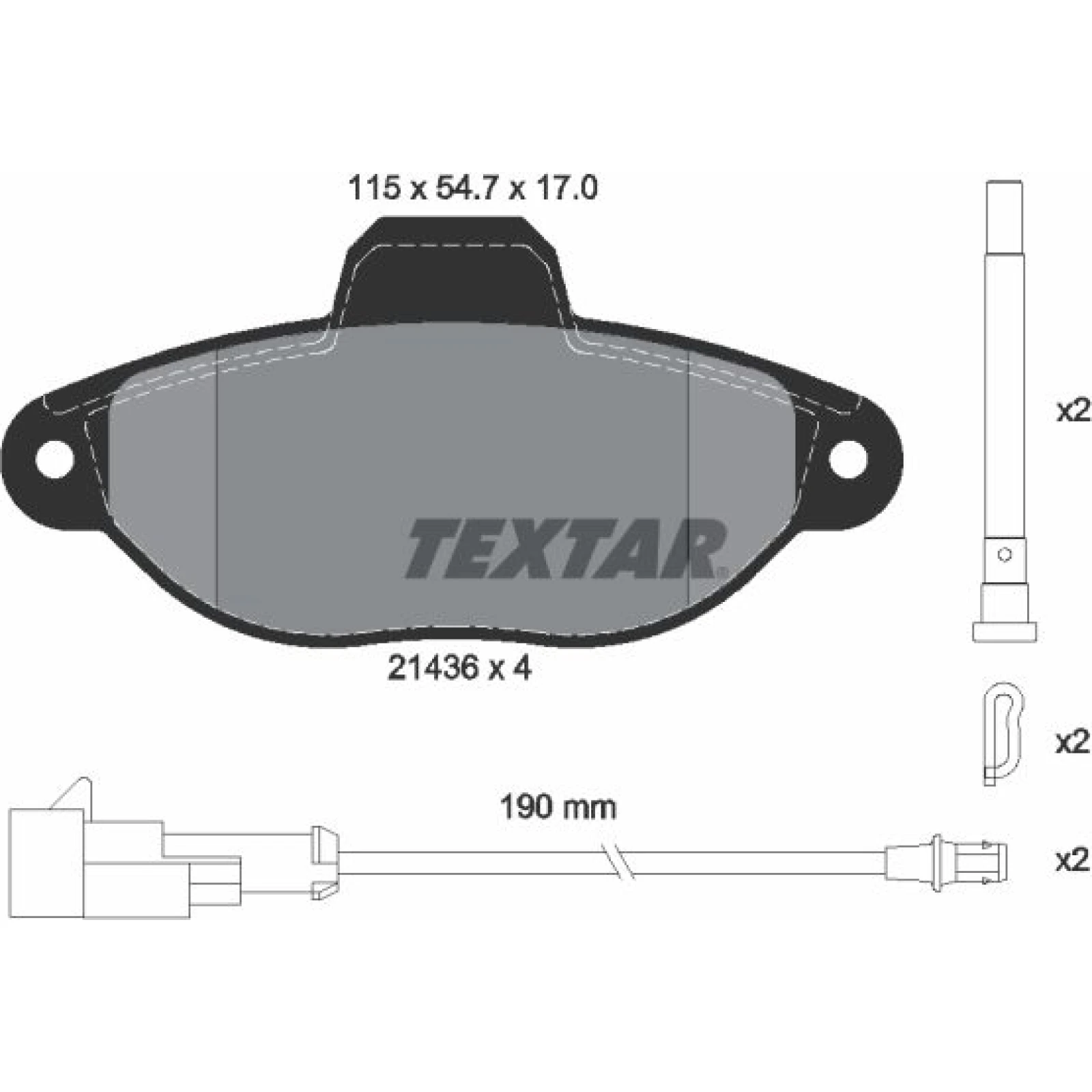 Bremsbelagsatz Ford P. Ka 1.2 10- 2 Sensoren 2143609