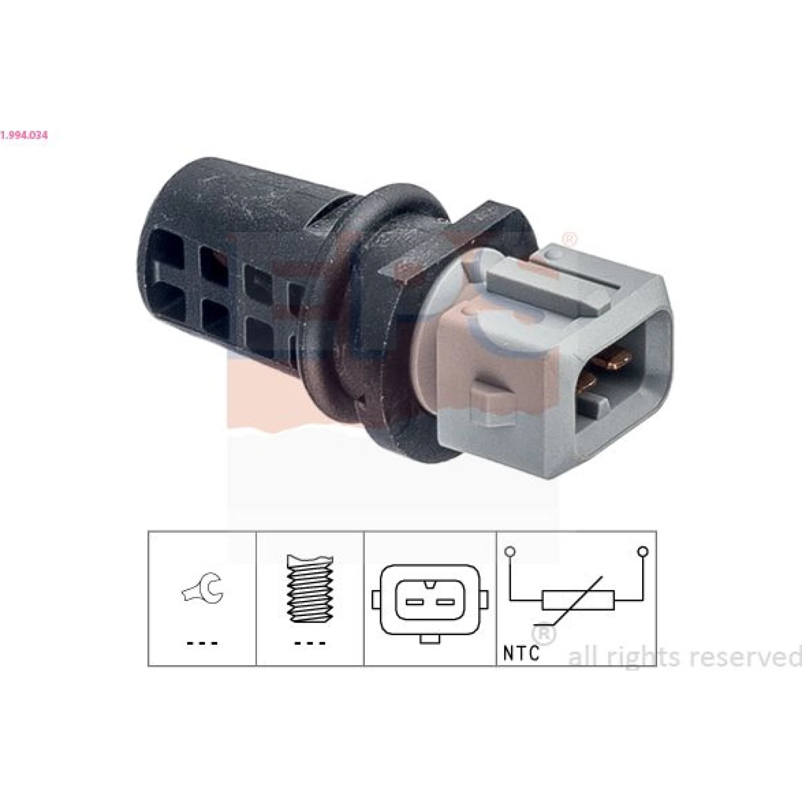Sensor, Ansauglufttemperatur 1.994.034