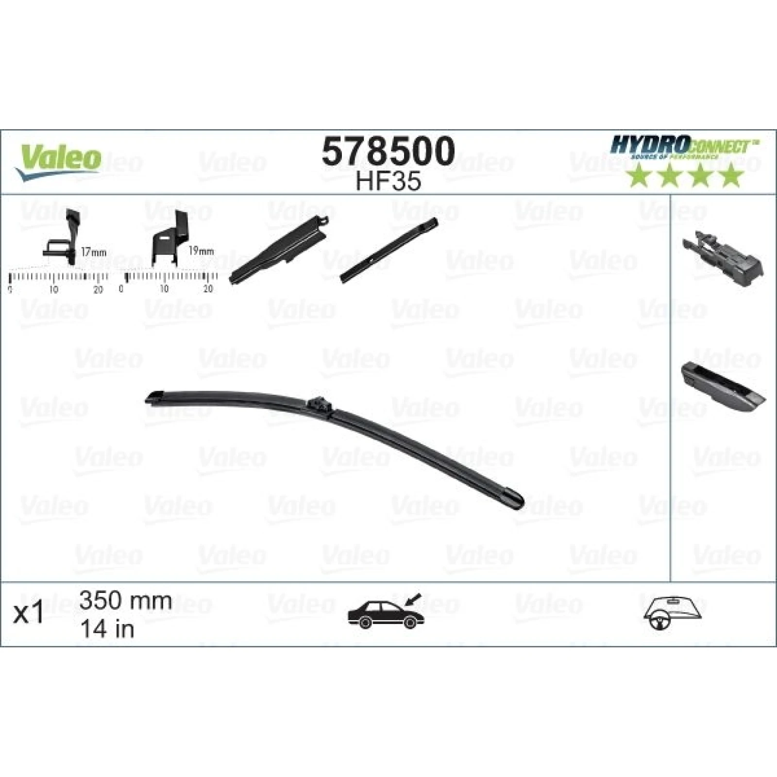 VALEO HydroConnect Front LHD 35cm 578500