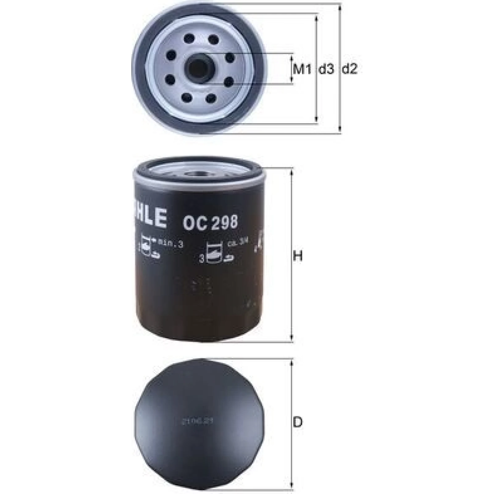 MAHLE Ölfilter OC 298