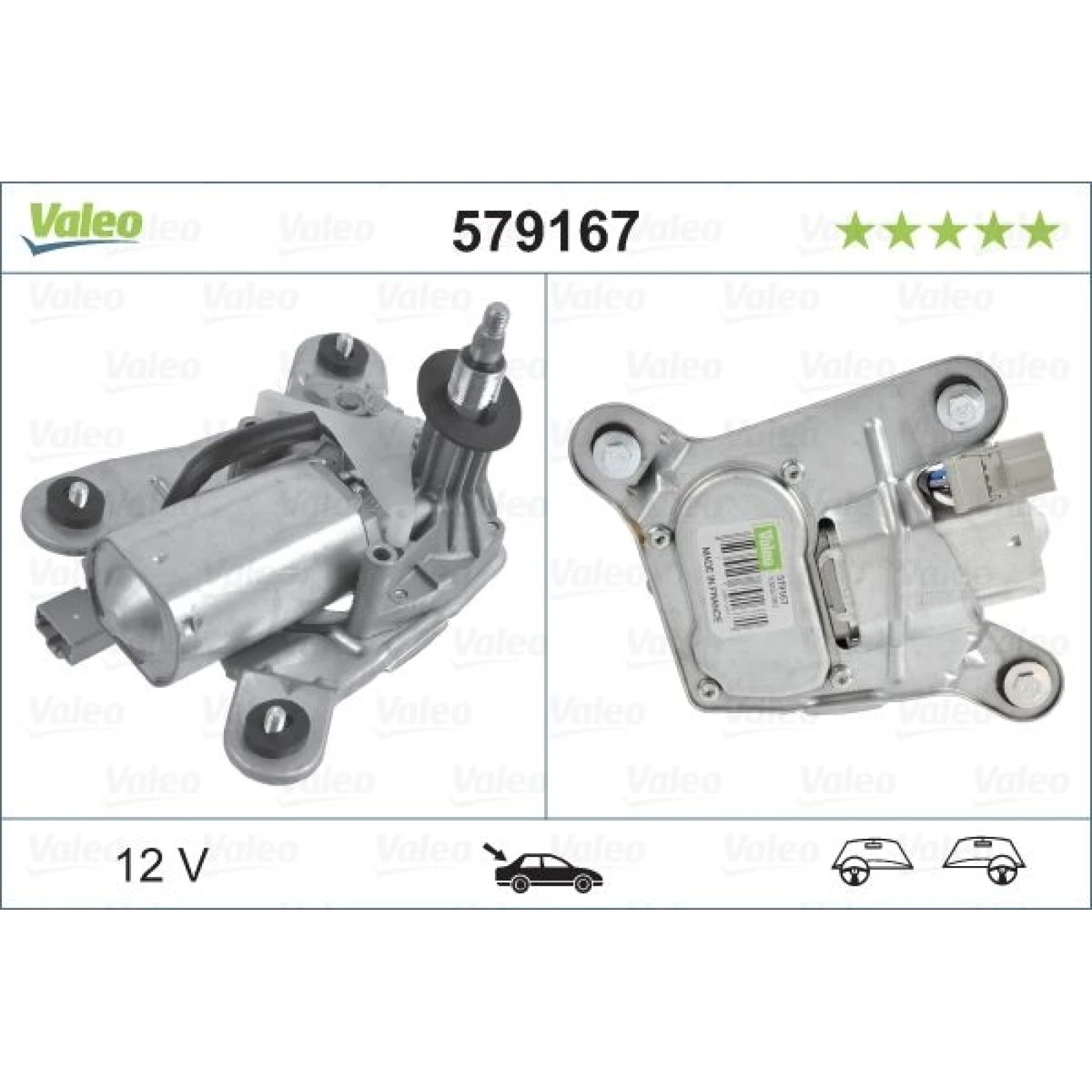 Valeo Wischermotor 579167 - hinten