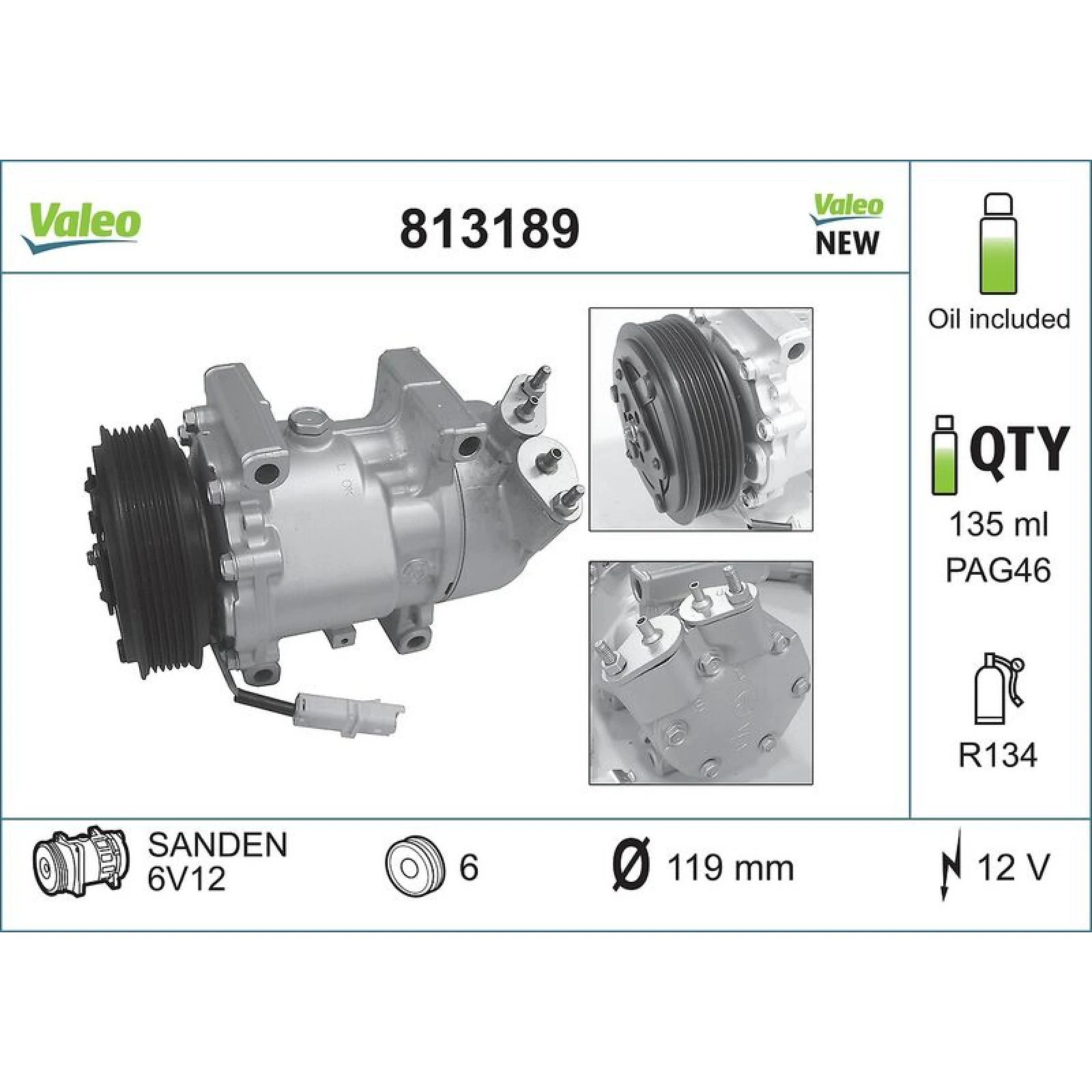 KOMPRESSOR, KLIMAANLAGE VAL813189