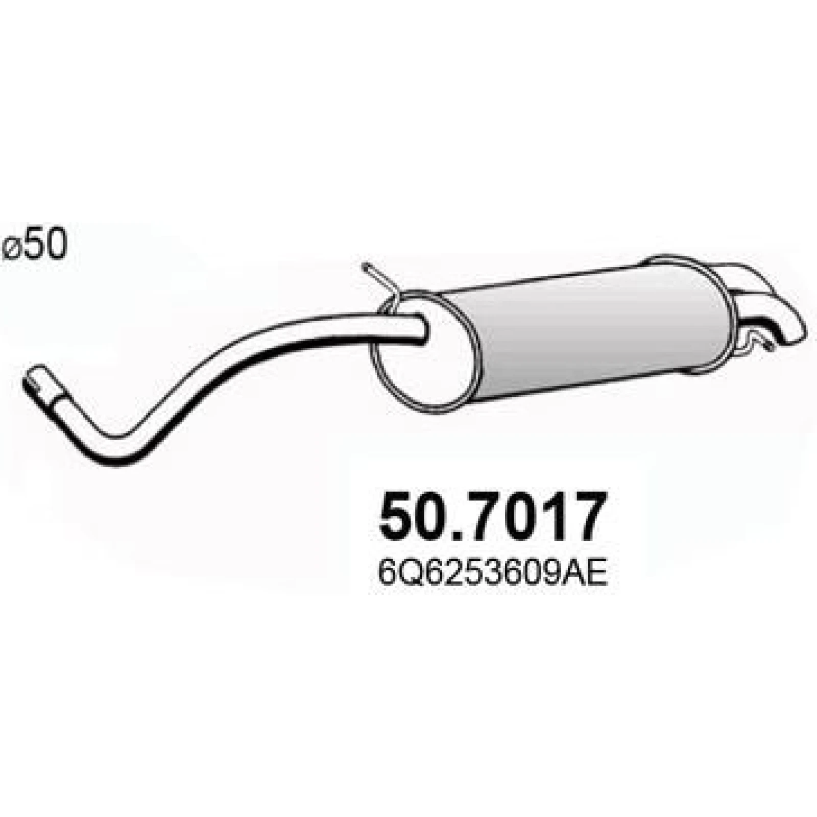 Endschalldämpfer 50.7017