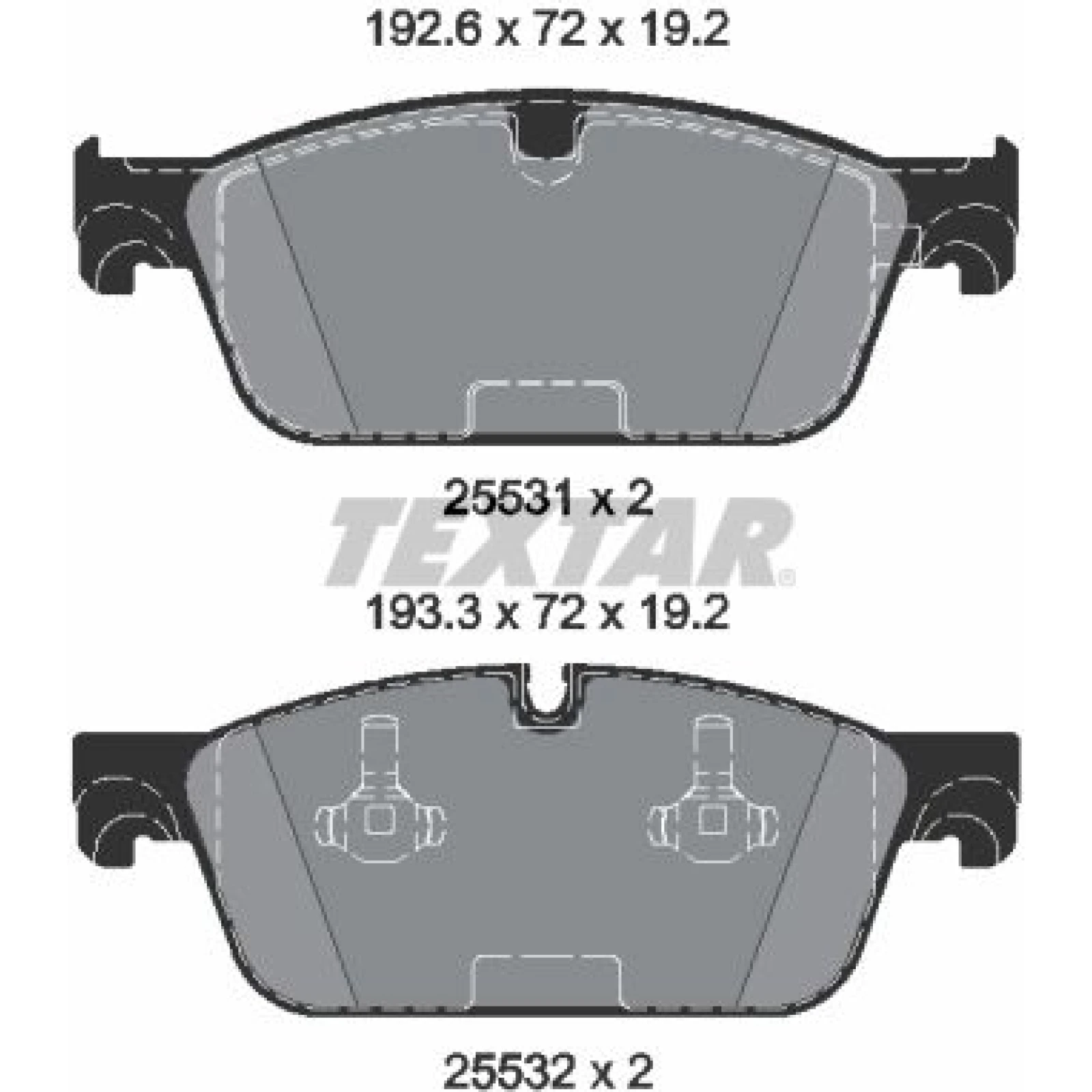 Bremsbelagsatz Db P. W166/X166 Gl/Ml 11 2553101