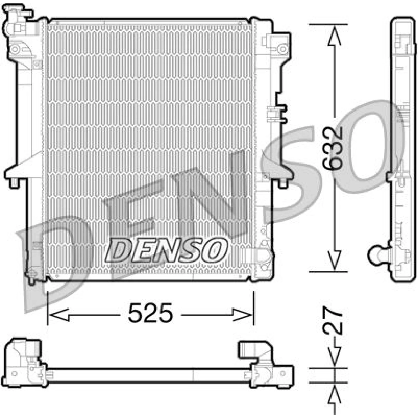 DENSO Klimaanlagenkühler DCN51005