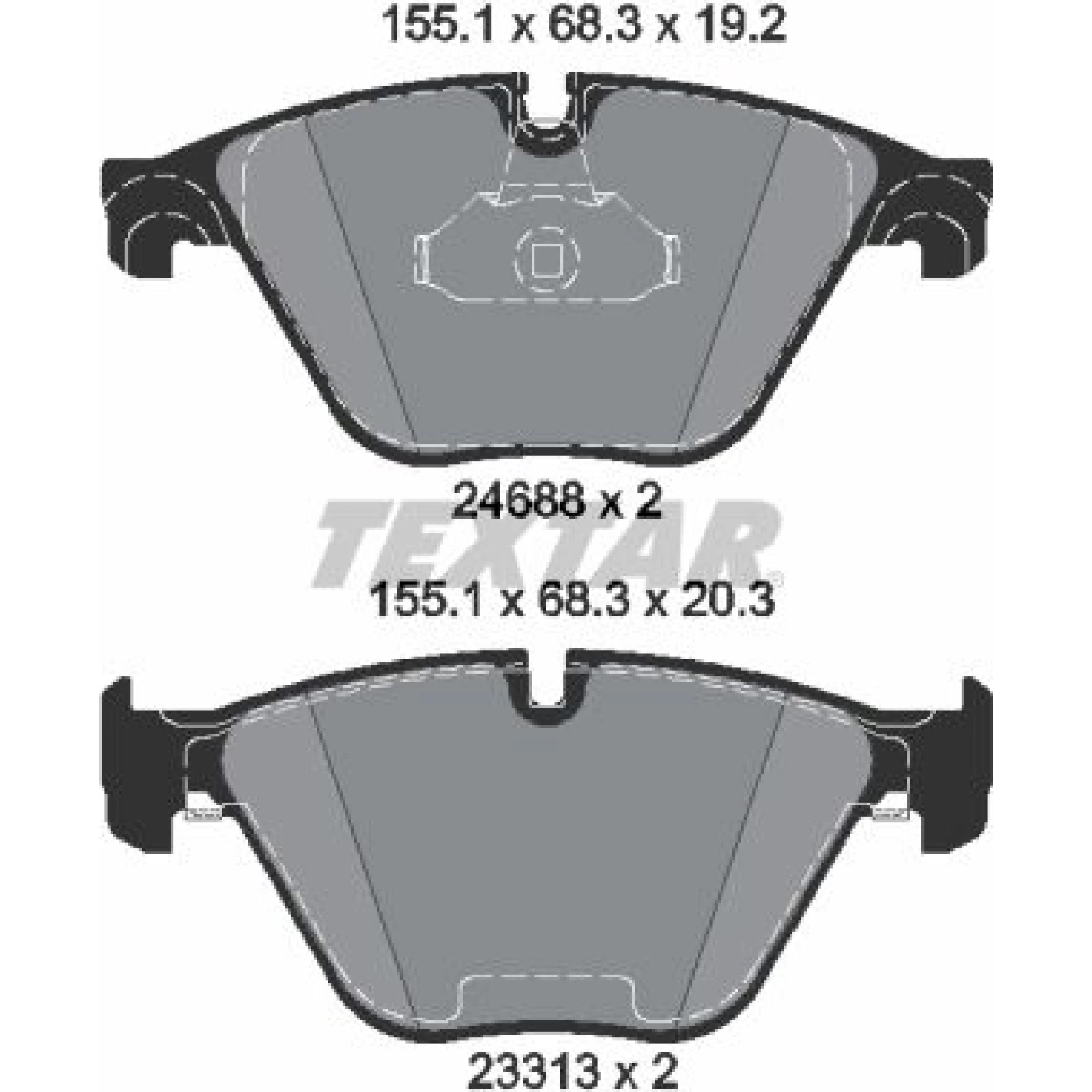Bremsbelagsatz Bmw P. F10 10- 525-535 2468801