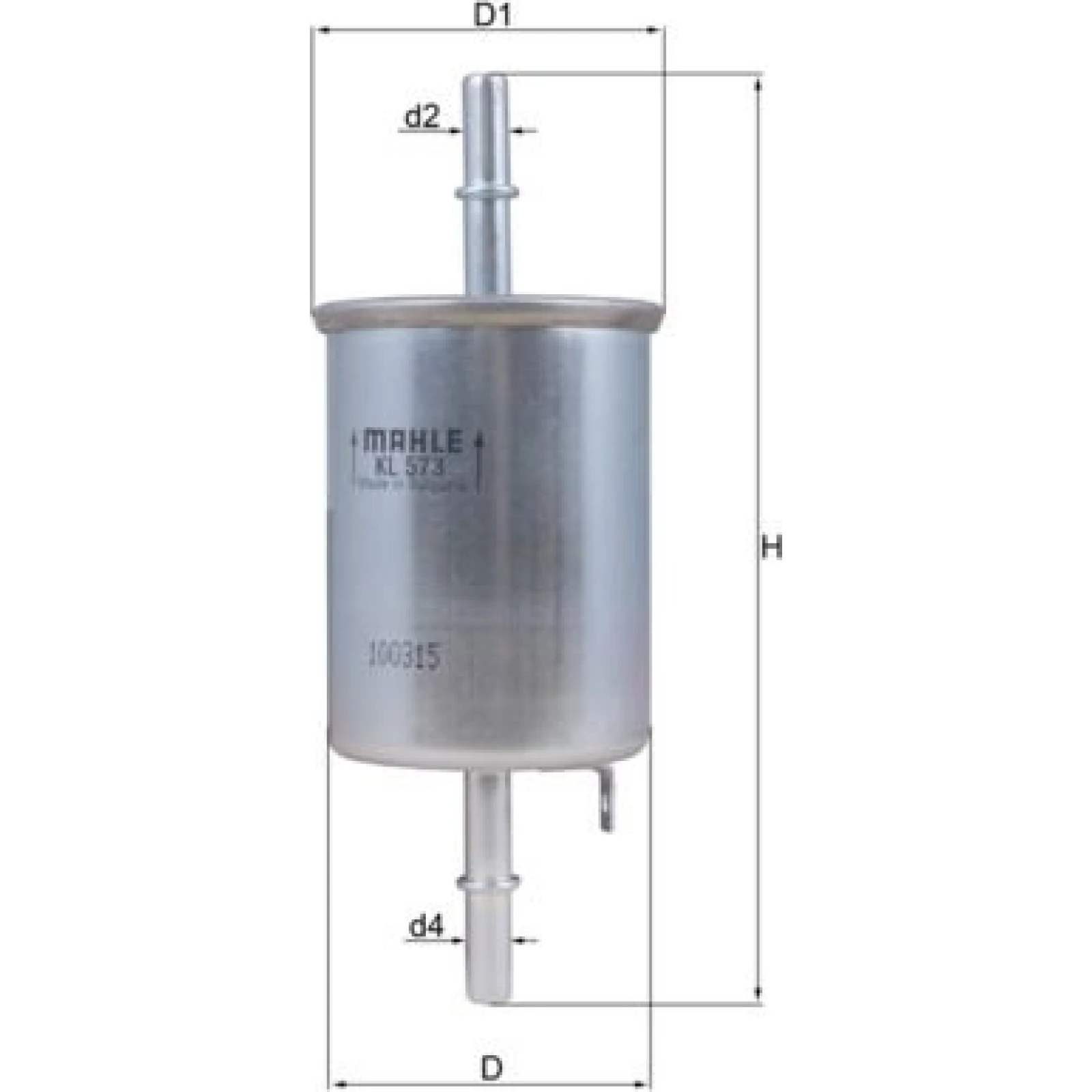 MAHLE Kraftstofffilter KL 573