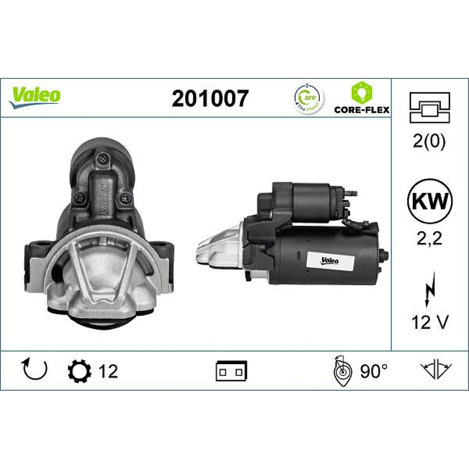 VALEO Anlasser 201007
