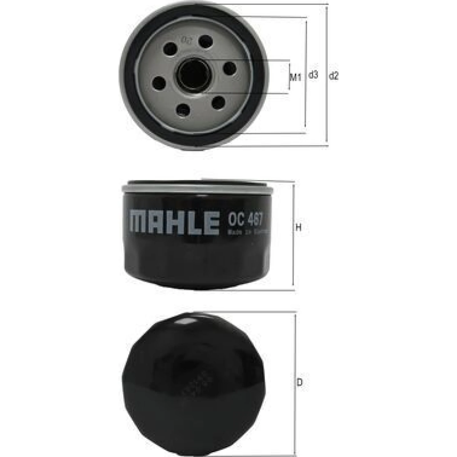 MAHLE Ölfilter OC 467