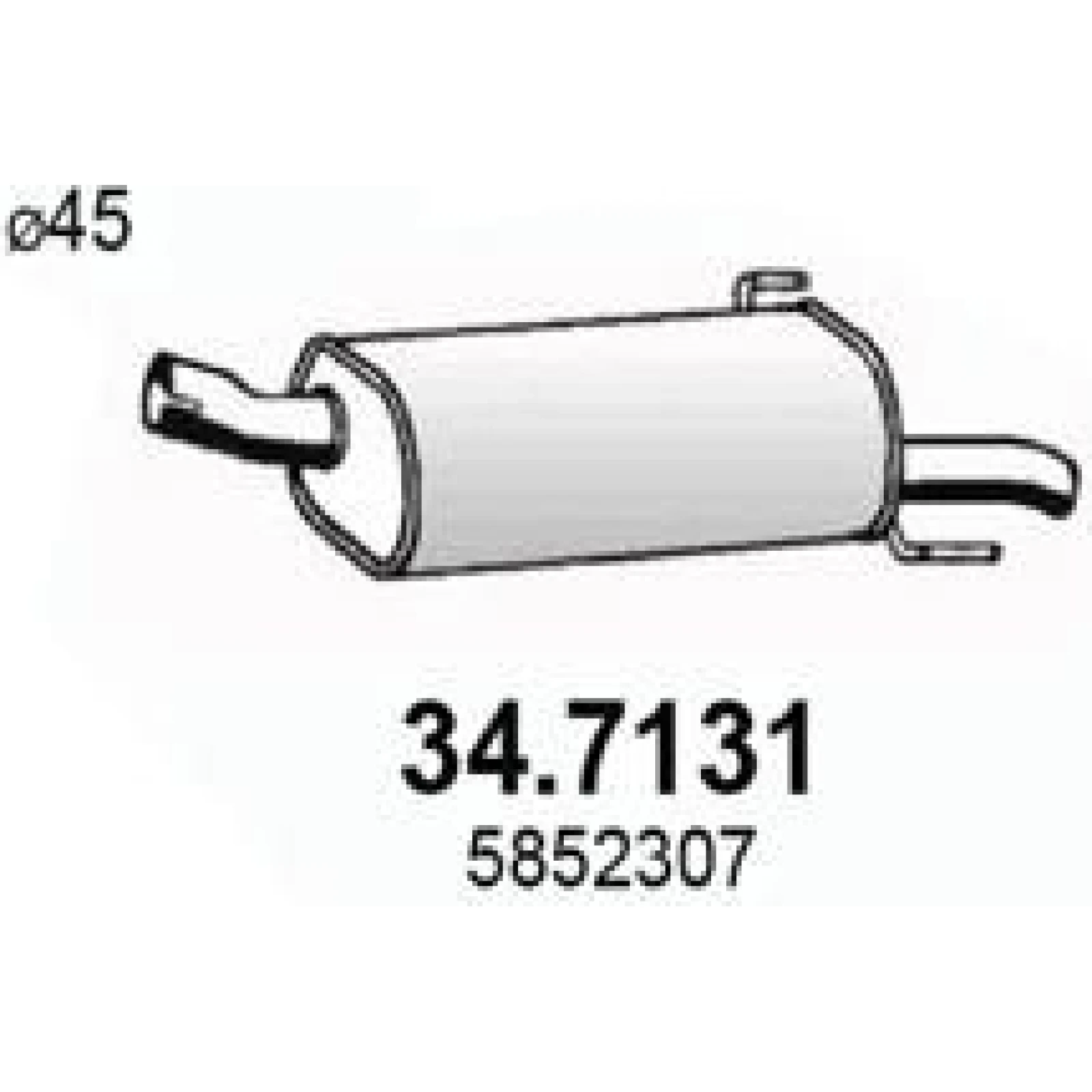 ASSO Endschalldämpfer 34.7131