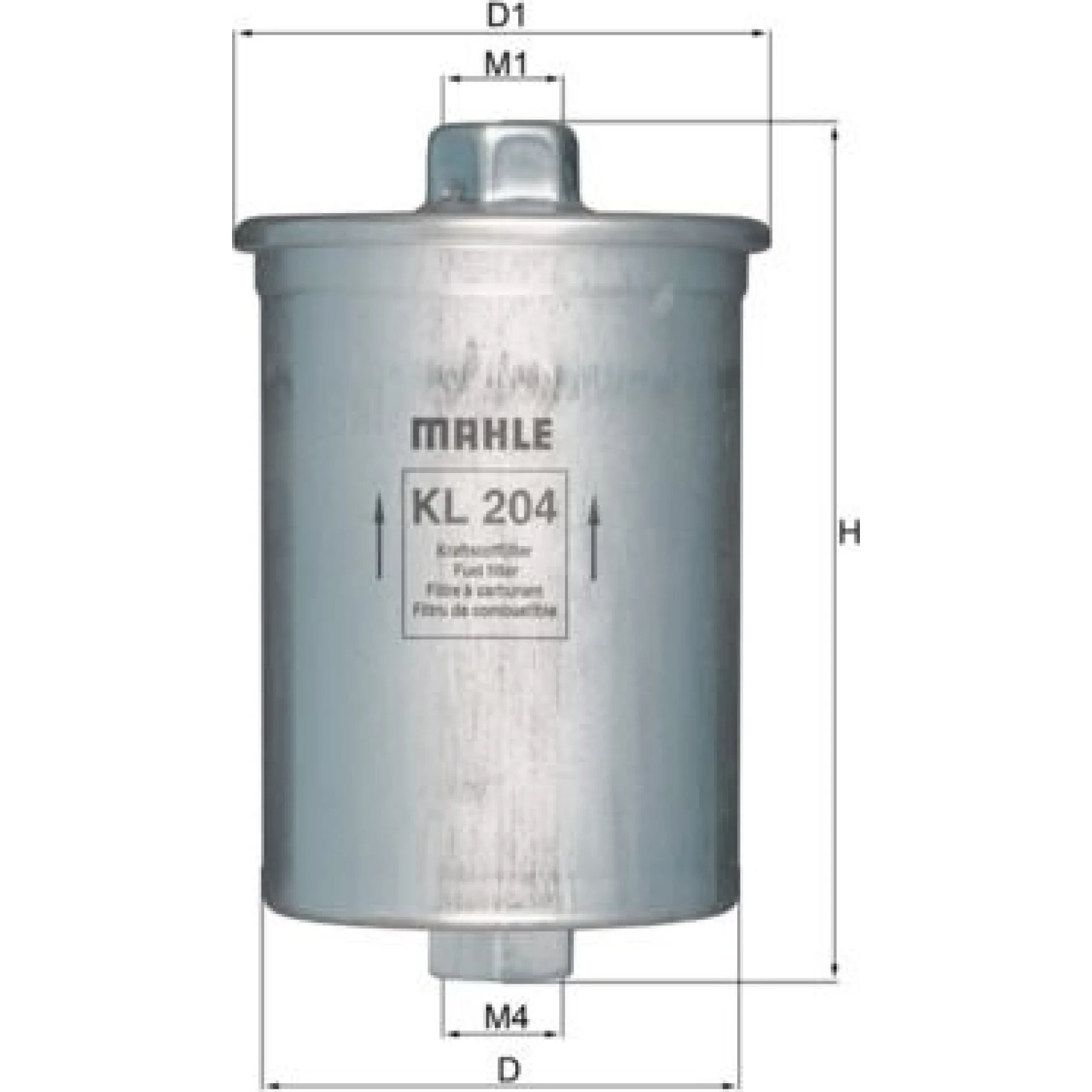 MAHLE Kraftstofffilter KL 204