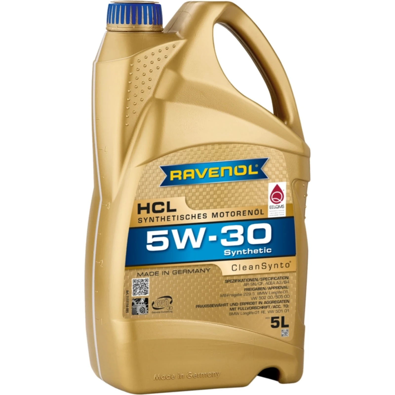 Ravenol Motoröl HCL SAE 5W-30 Vollsynth Motoröl 5 Liter 1111118-005-01-999