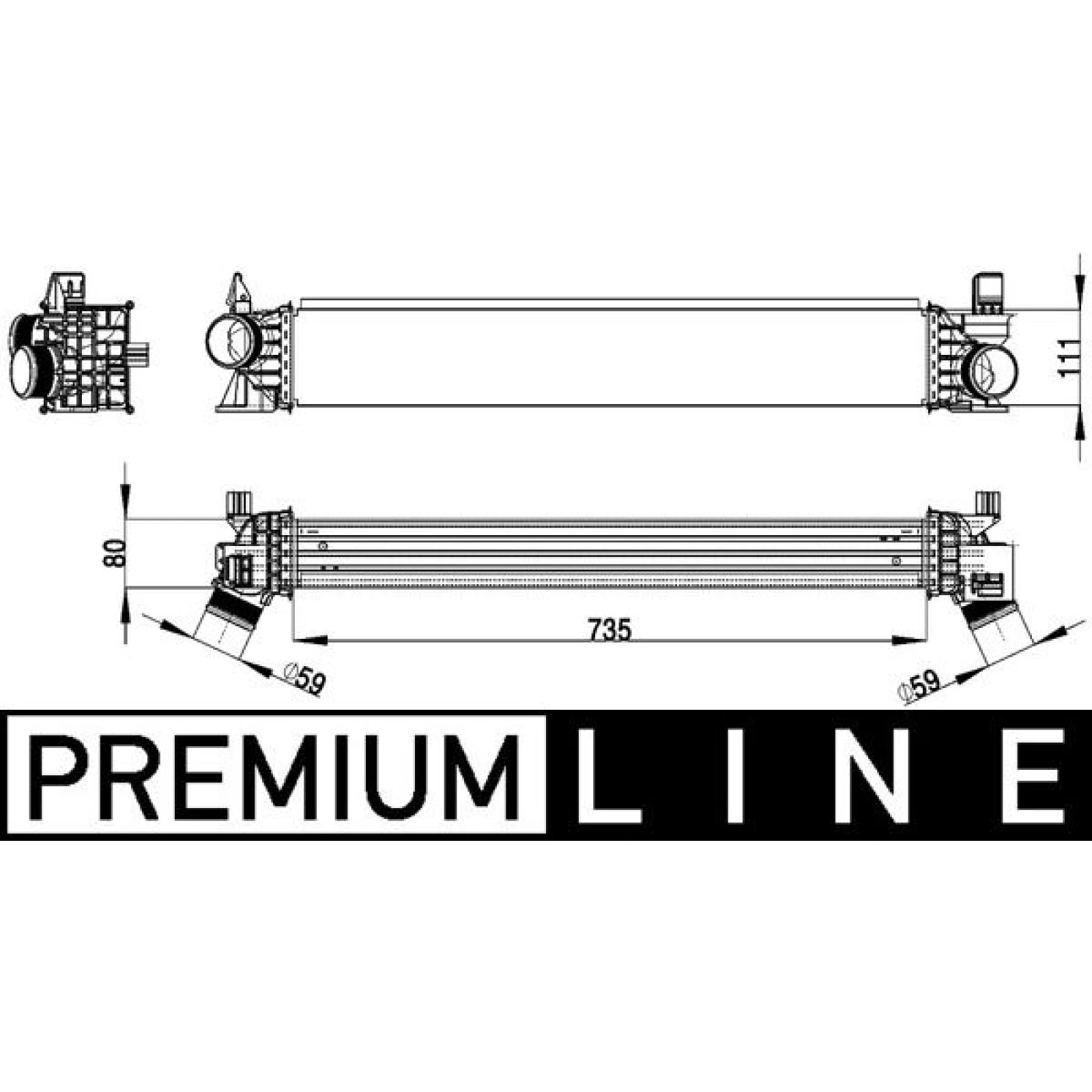 MAHLE Ladeluftkühler CI 148 000P
