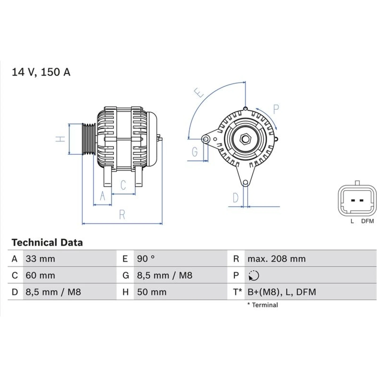 Lichtmaschine 0 986 047 390