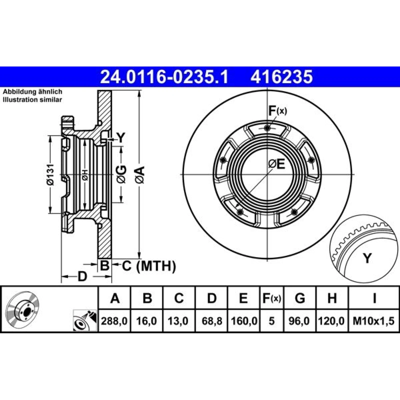 Bremsscheibe 24.0116-0235.1