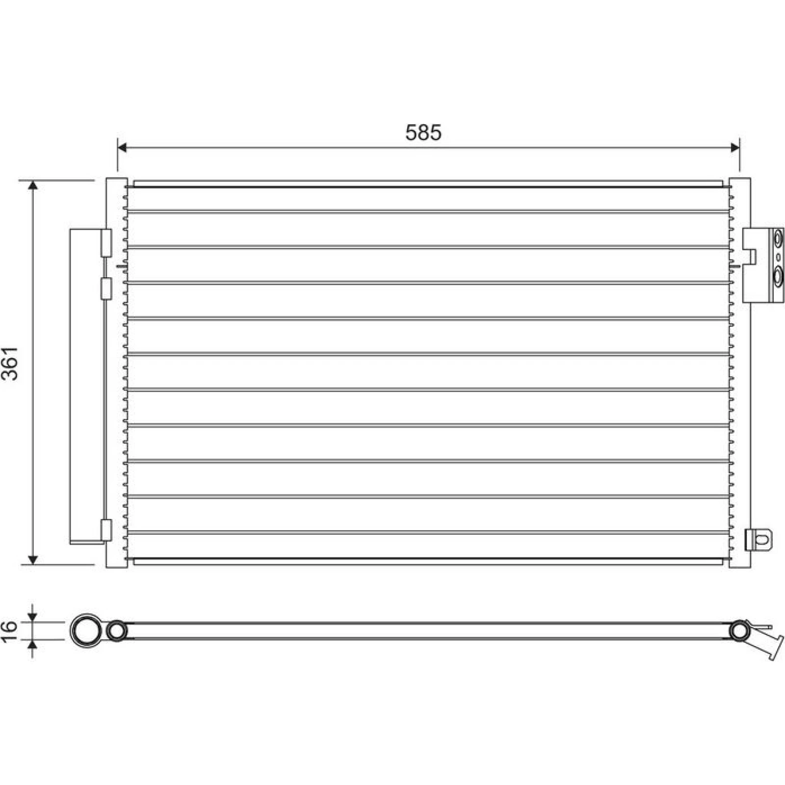 KONDENSATOR, KLIMAANLAGE VAL822641