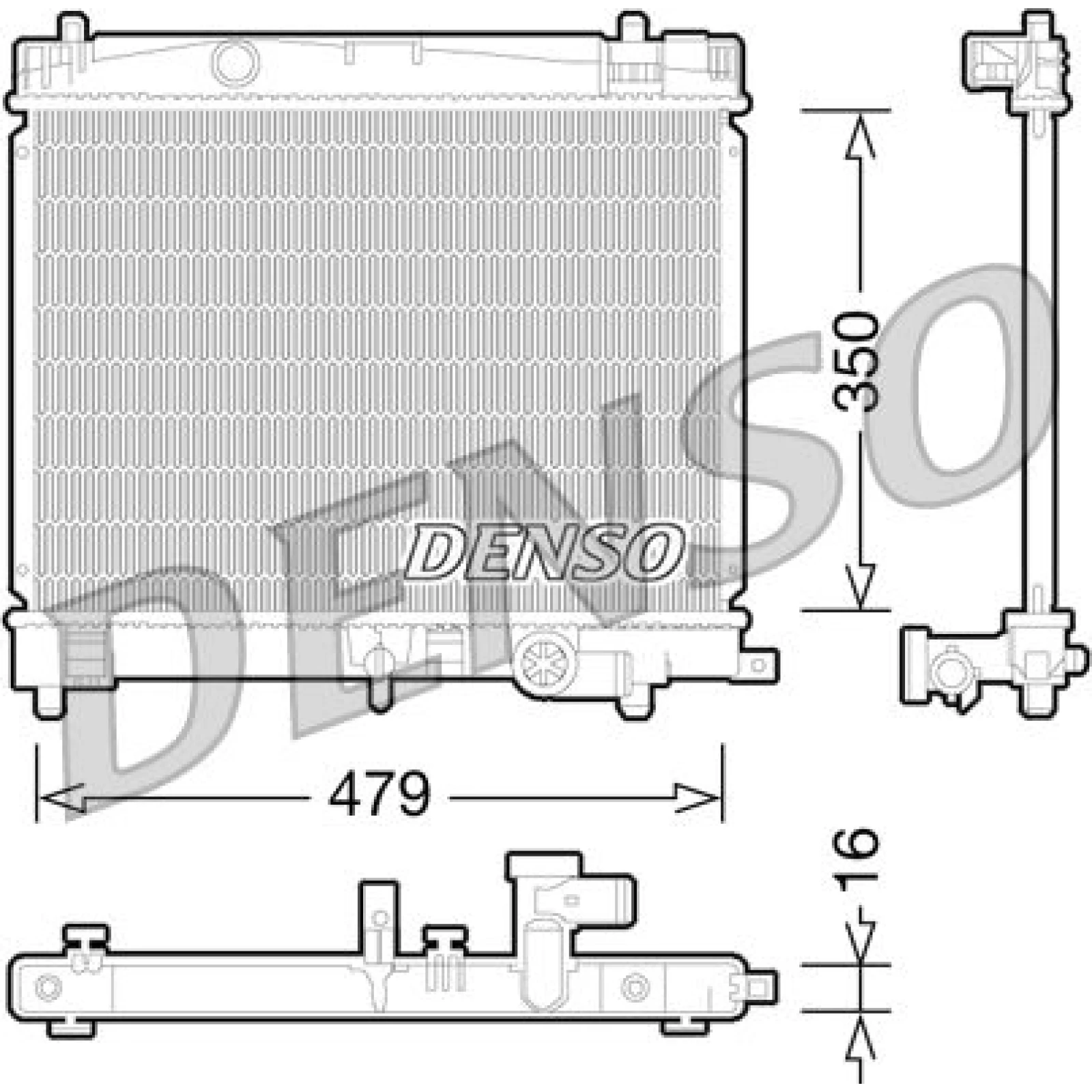 DENSO Klimaanlagenkühler DCN50046